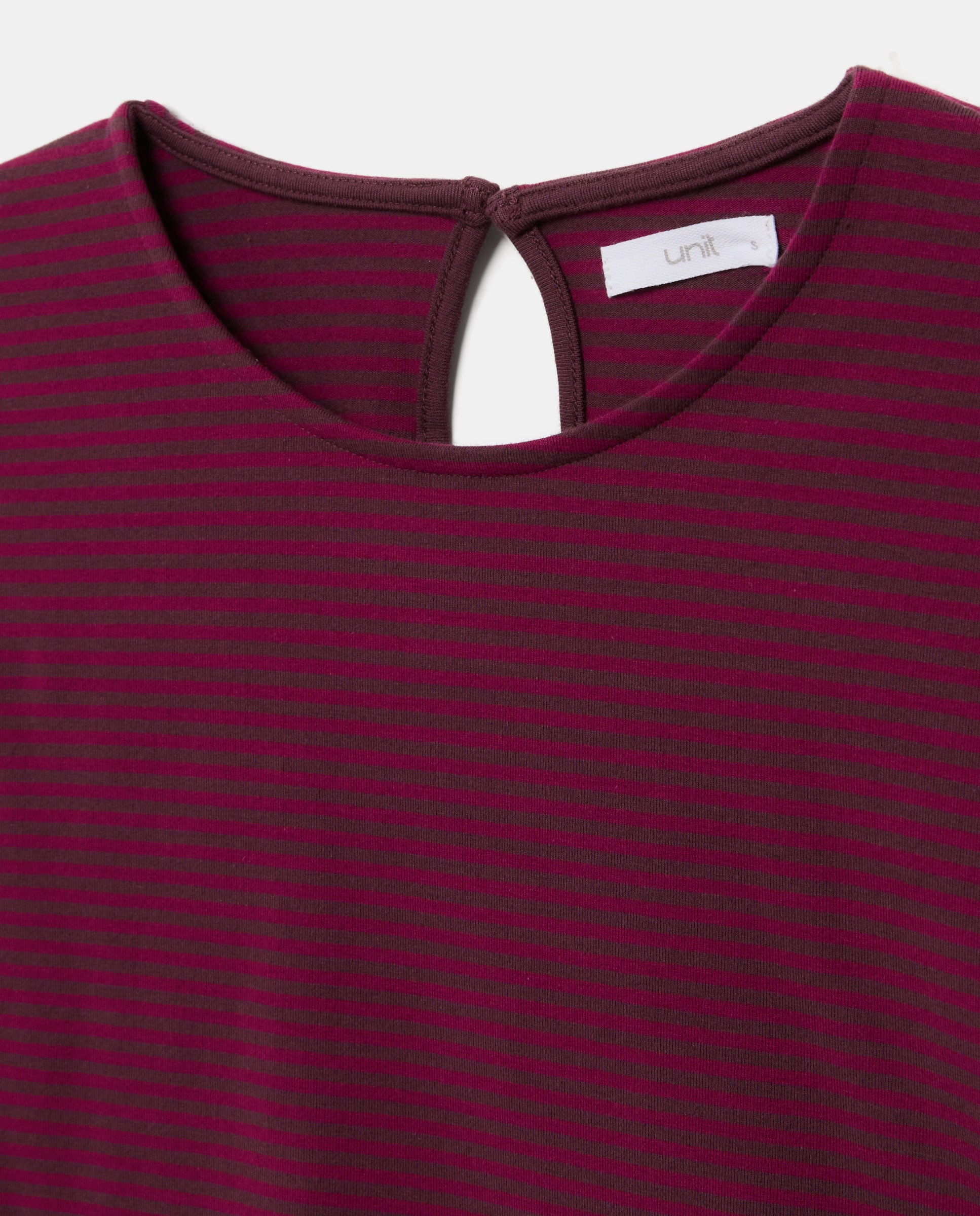 Camiseta de mujer cuello caja y hombreras Rosa-5