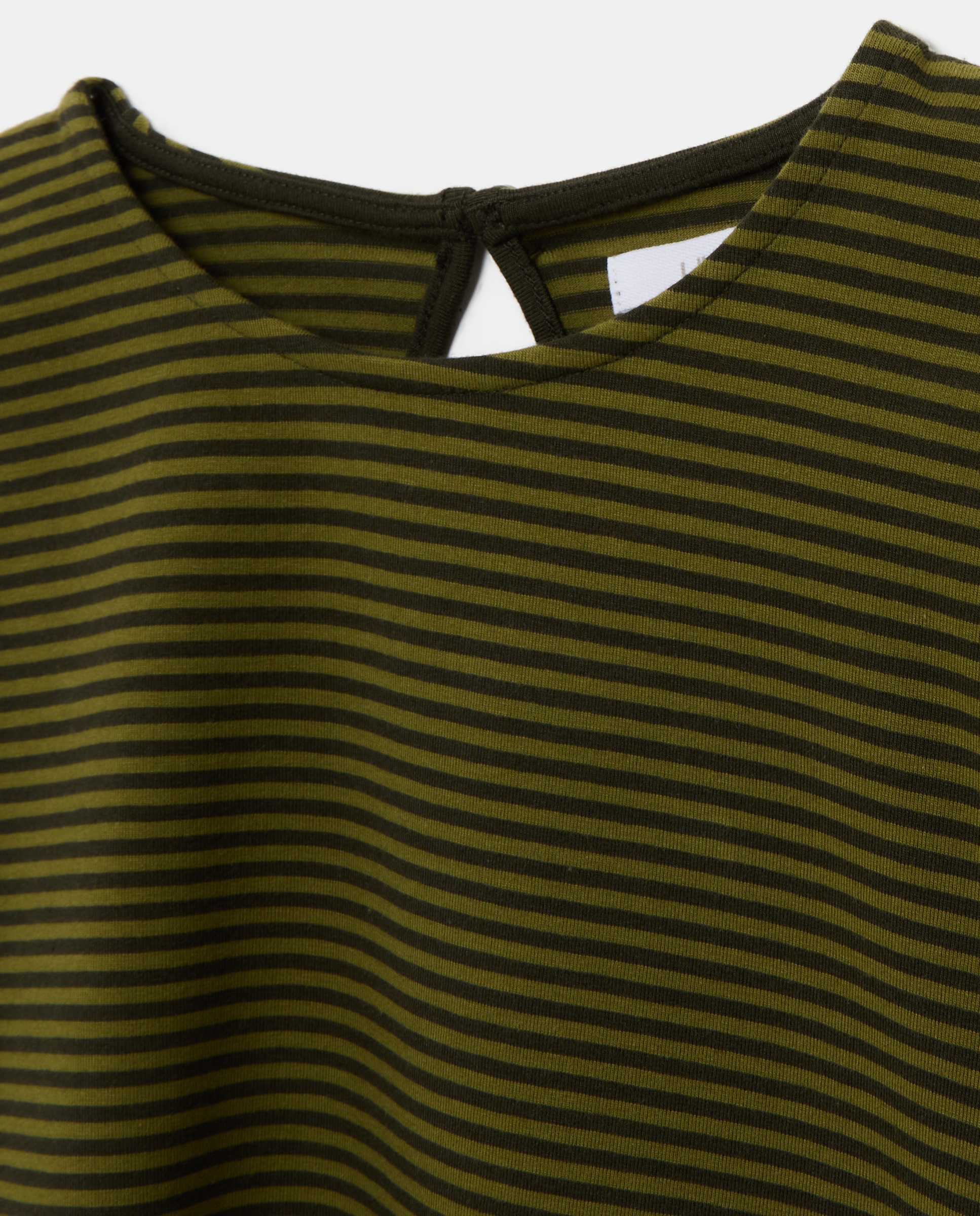 Camiseta de mujer cuello caja y hombreras Verde-6