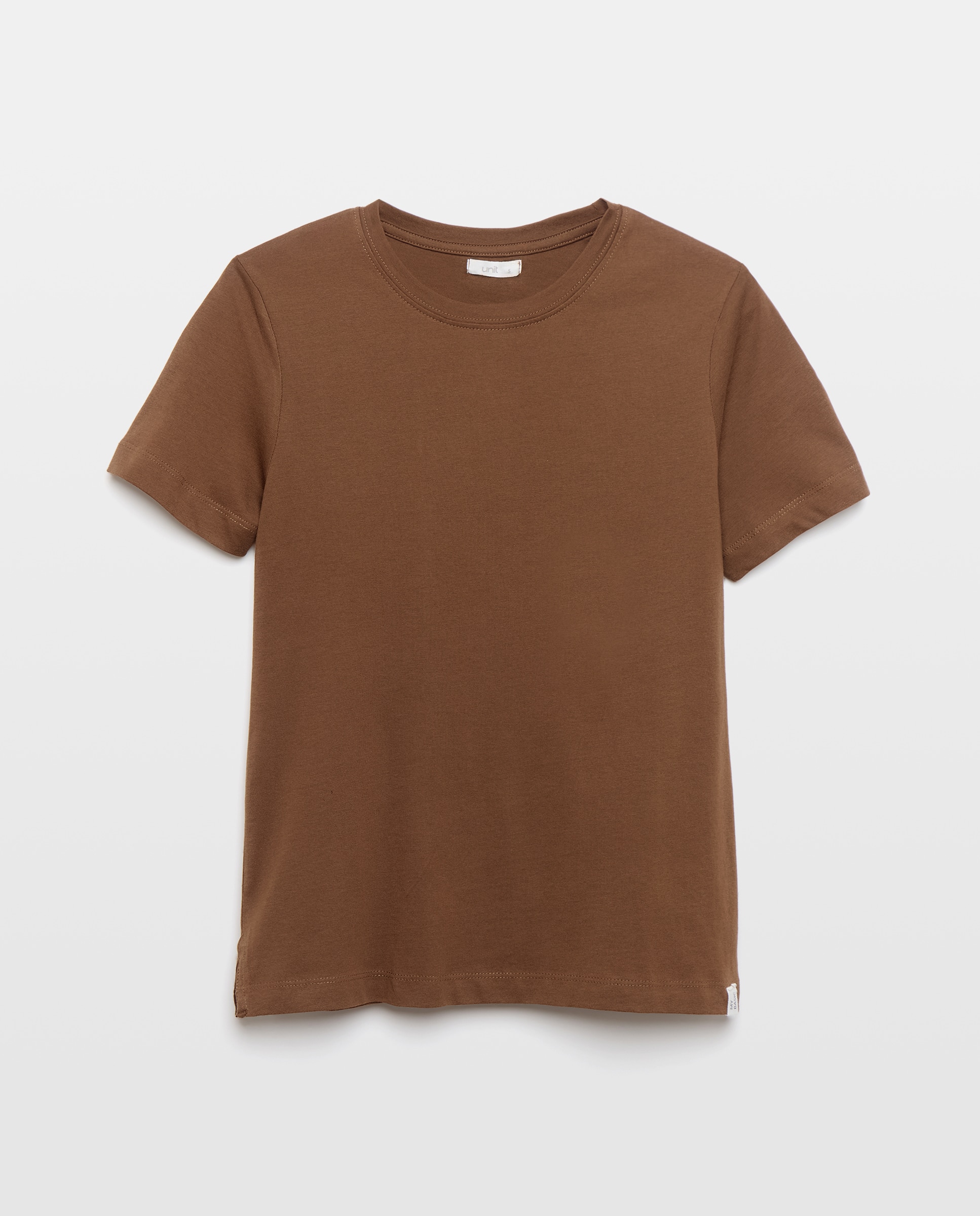 Camiseta básica de mujer cuello caja 291 Berenjena-4