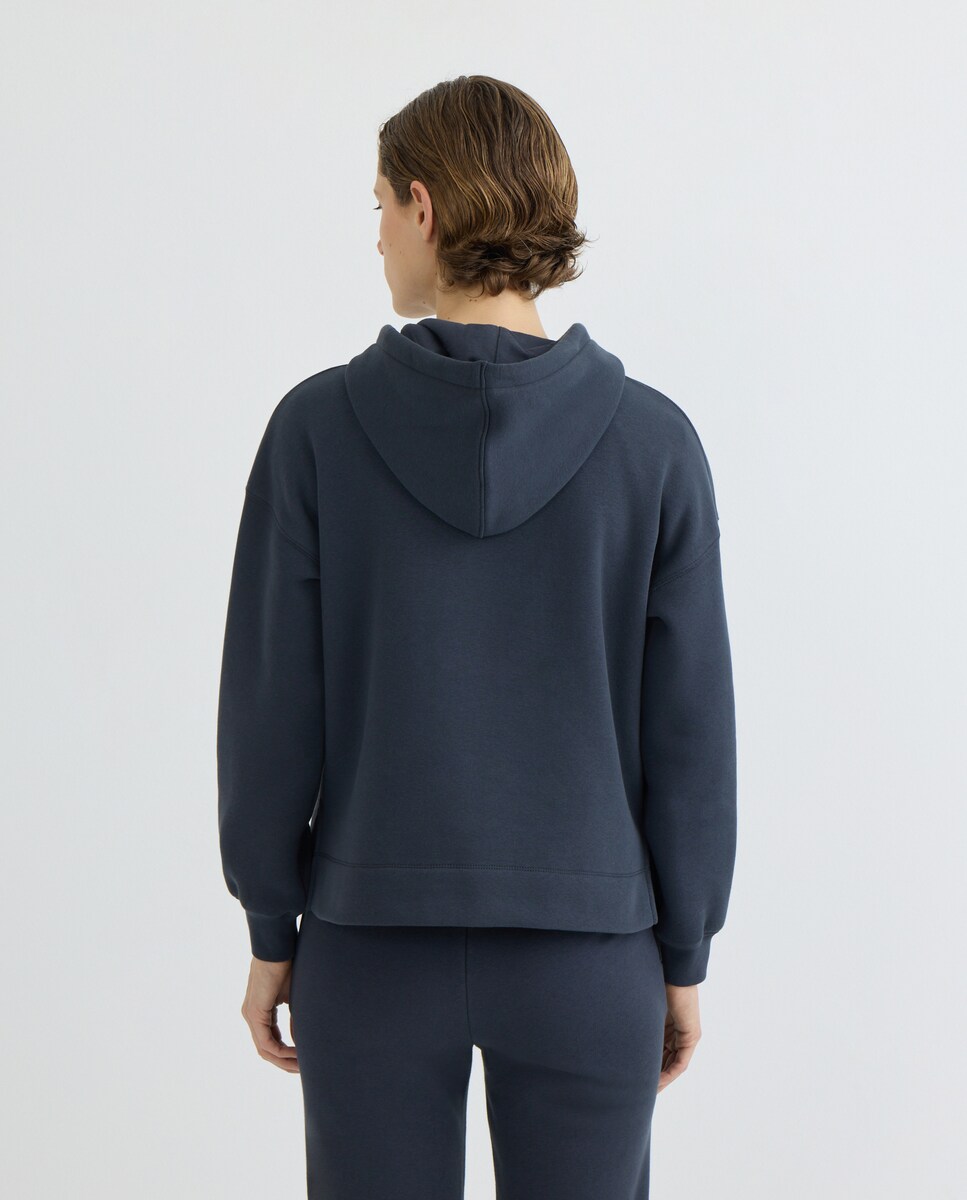 Sudadera de mujer con capucha 440 Azulón-3