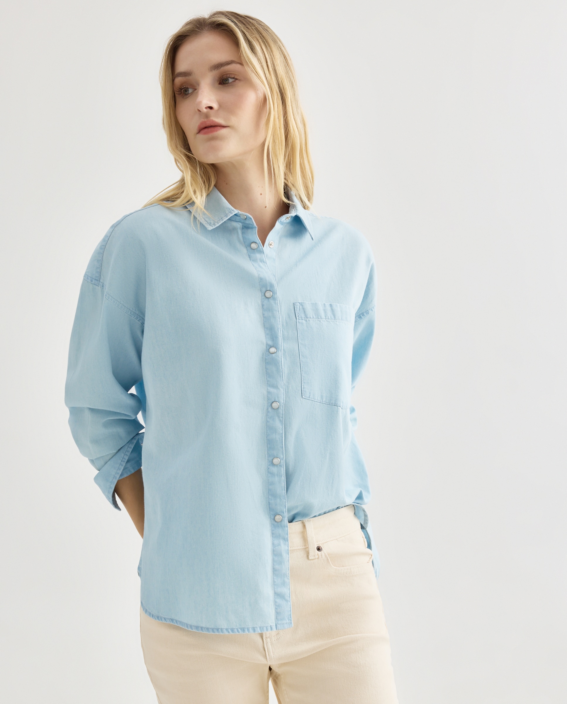 Imagen 0 de Camisa de mujer light denim