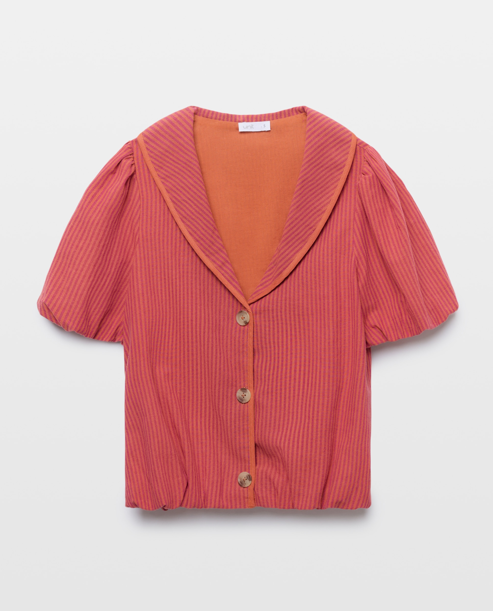 Blusa de mujer de rayas total look Rosa-4