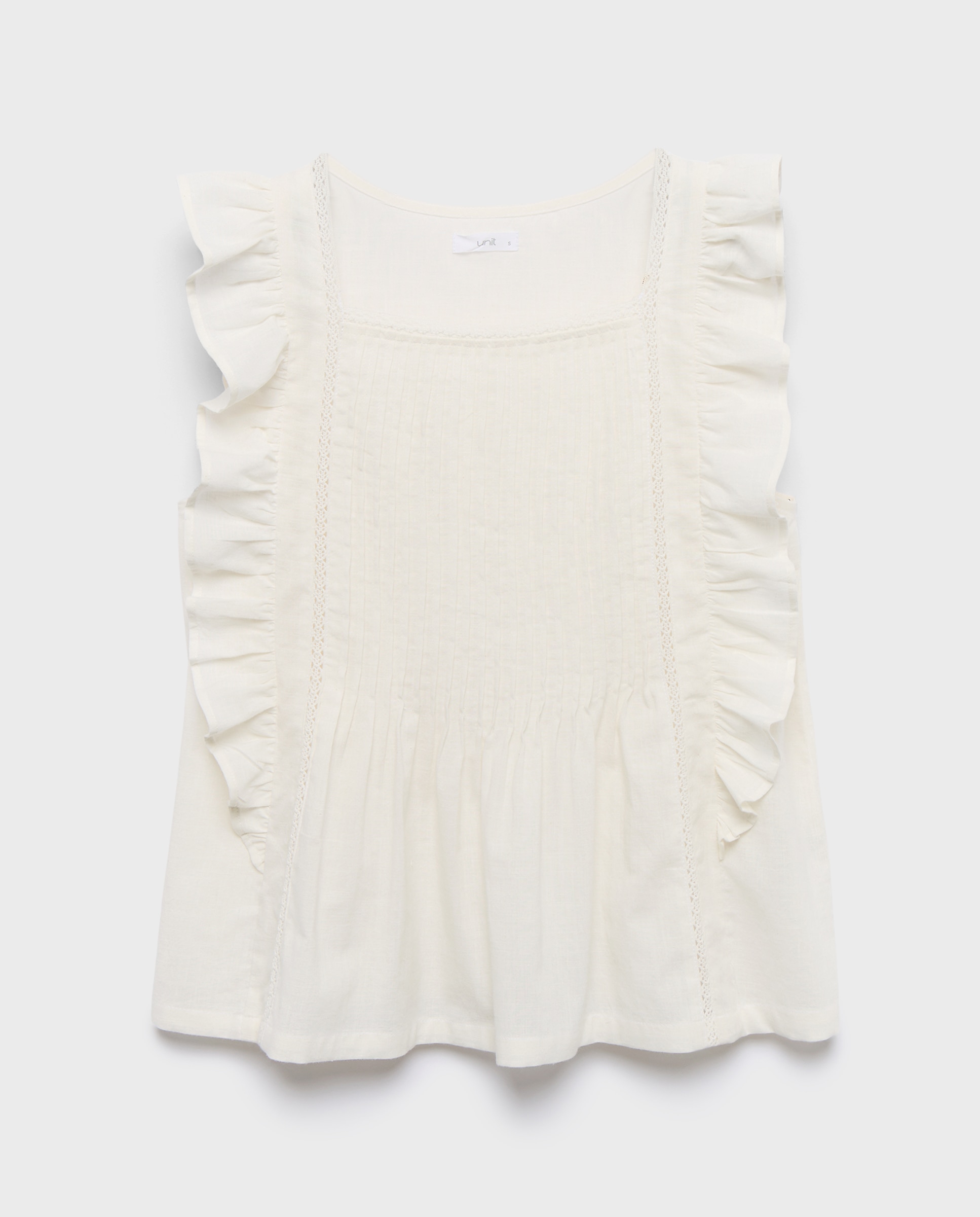 Blusa de mujer romántica 120 Crudo-4
