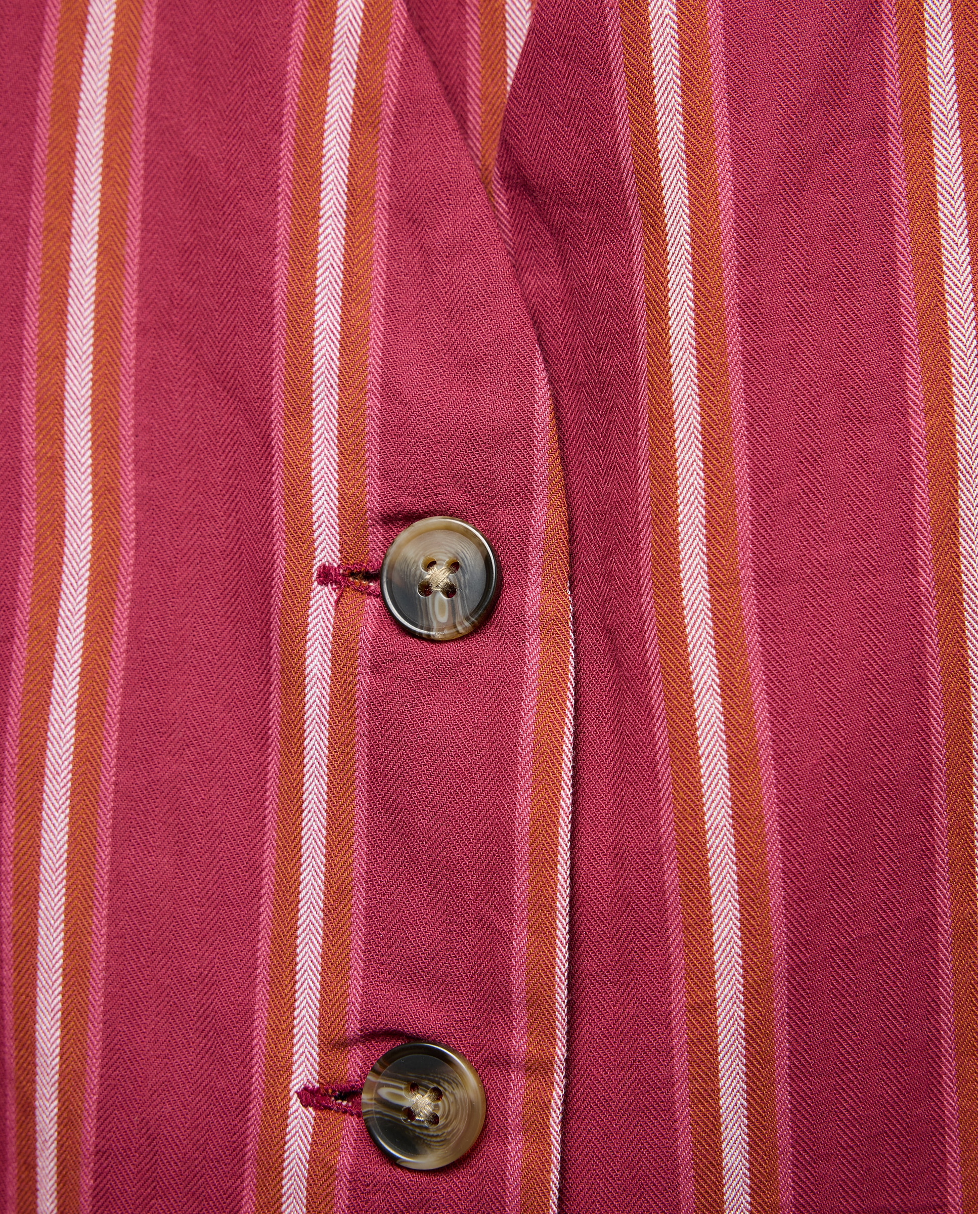 Chaleco de mujer de rayas total look Rosa-5