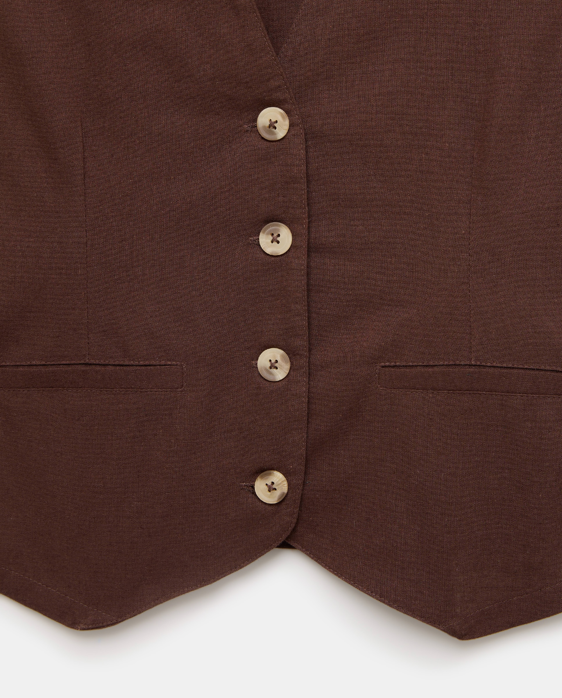 Chaleco de mujer total look Chocolate-5