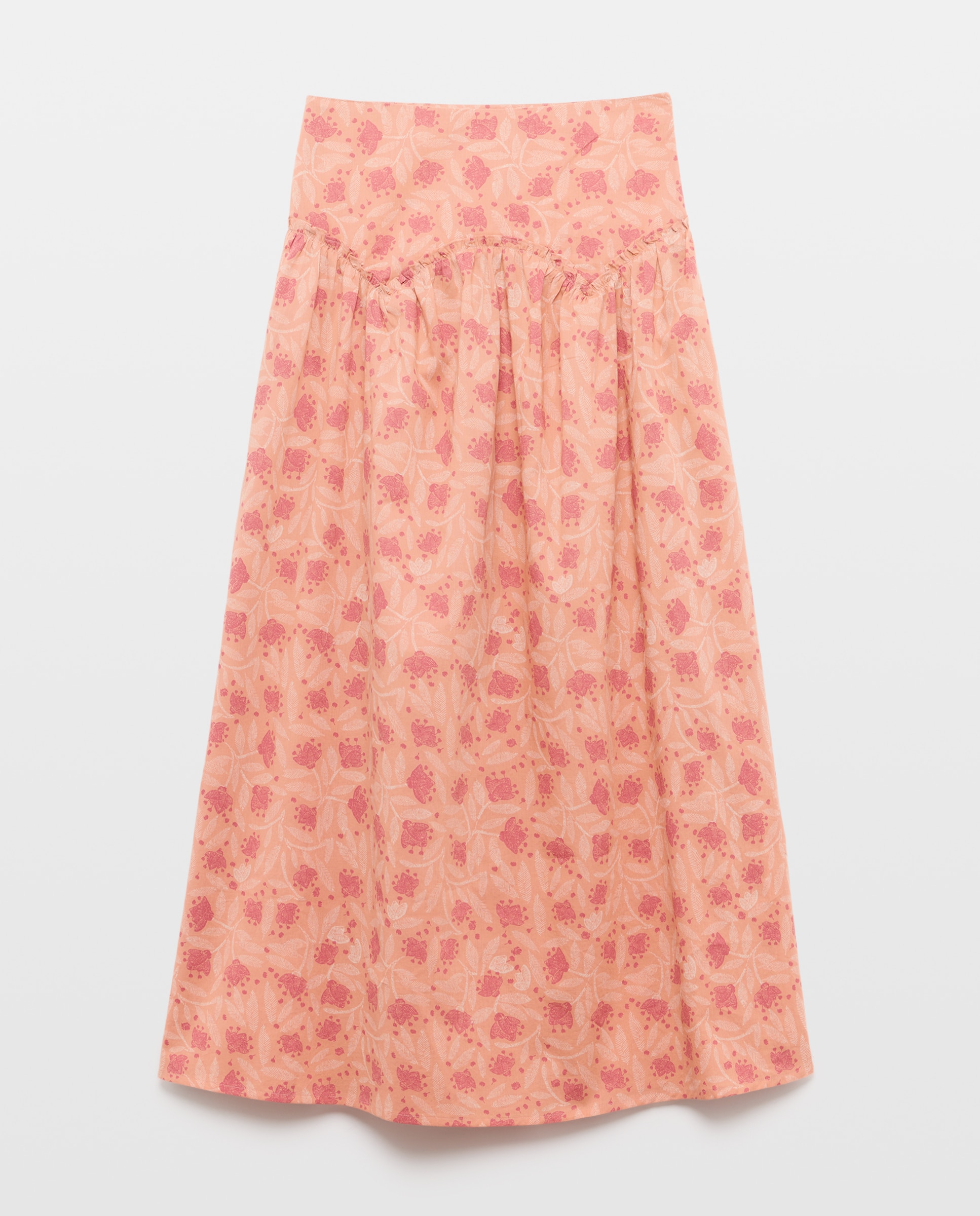 Falda de mujer de flores total look Rosa-4
