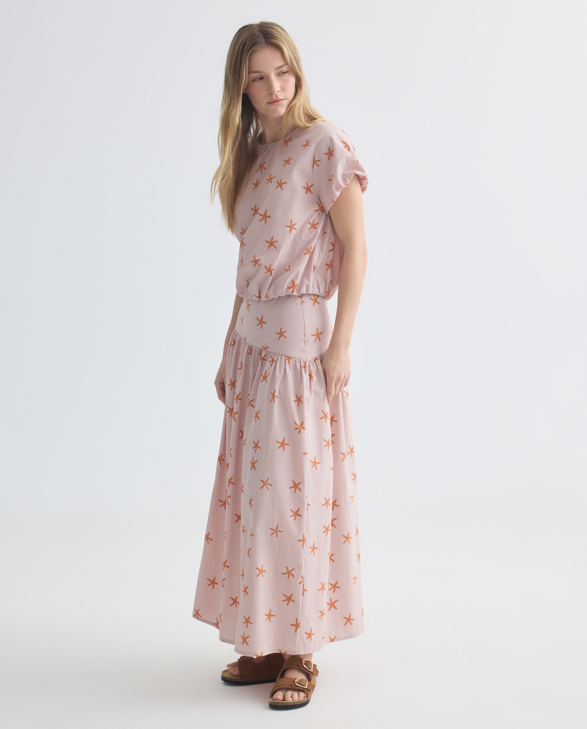 Imagen 0 de Falda de mujer asimétrica estampada total look