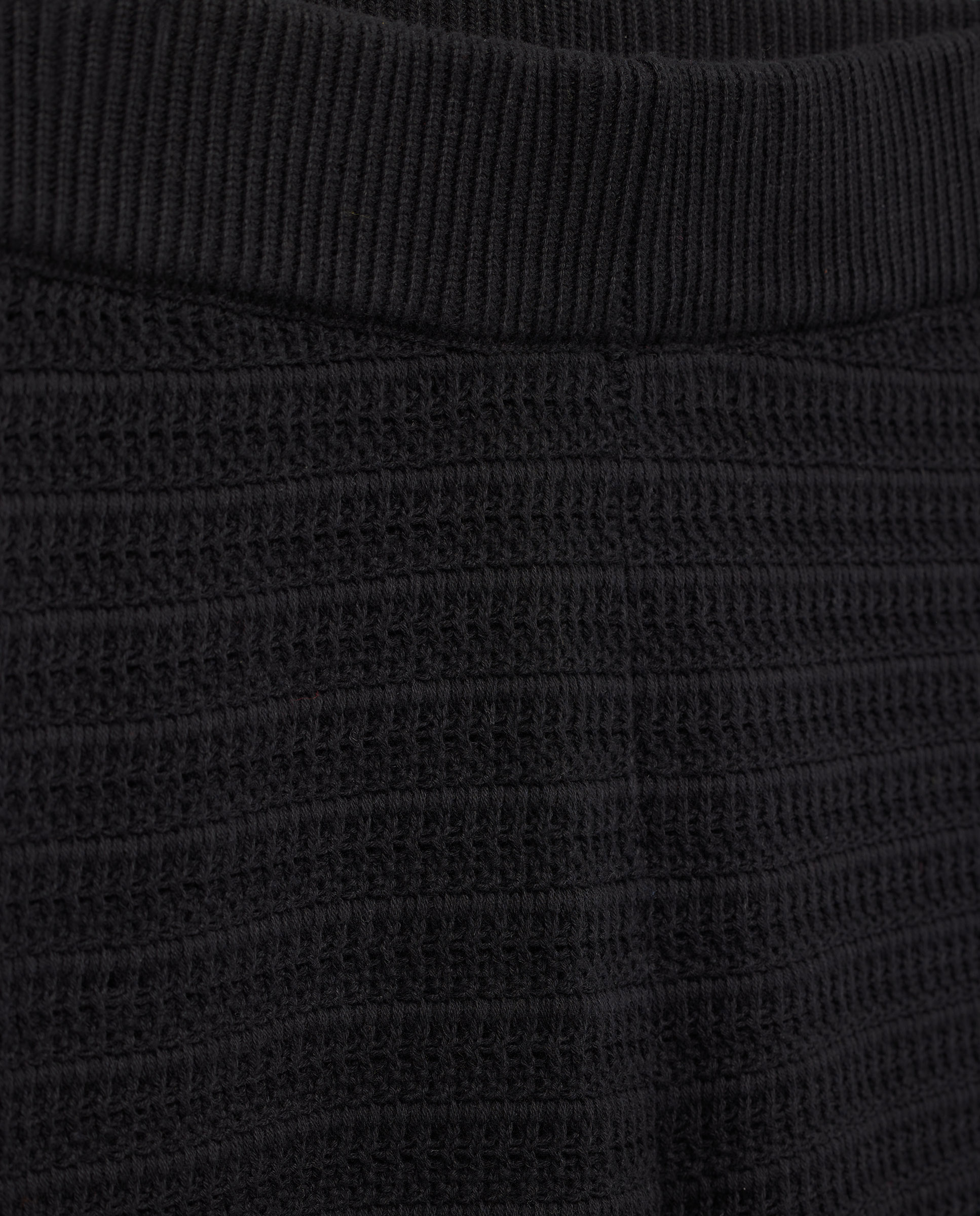 Pantalón de mujer de algodón con contrastes Negro-5