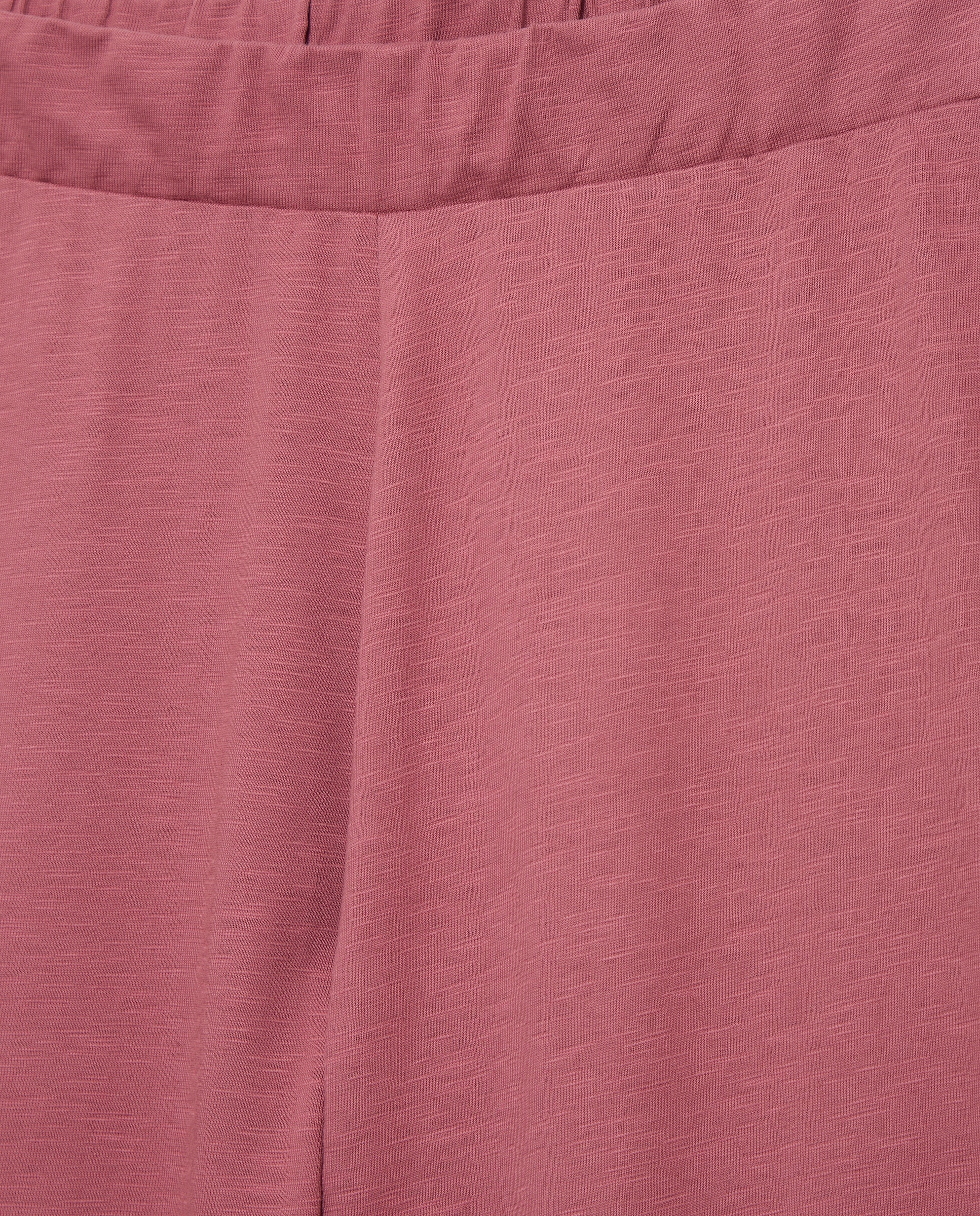 Pantalón ancho mujer con volantes en el bajo 230 Rosa oscuro-5