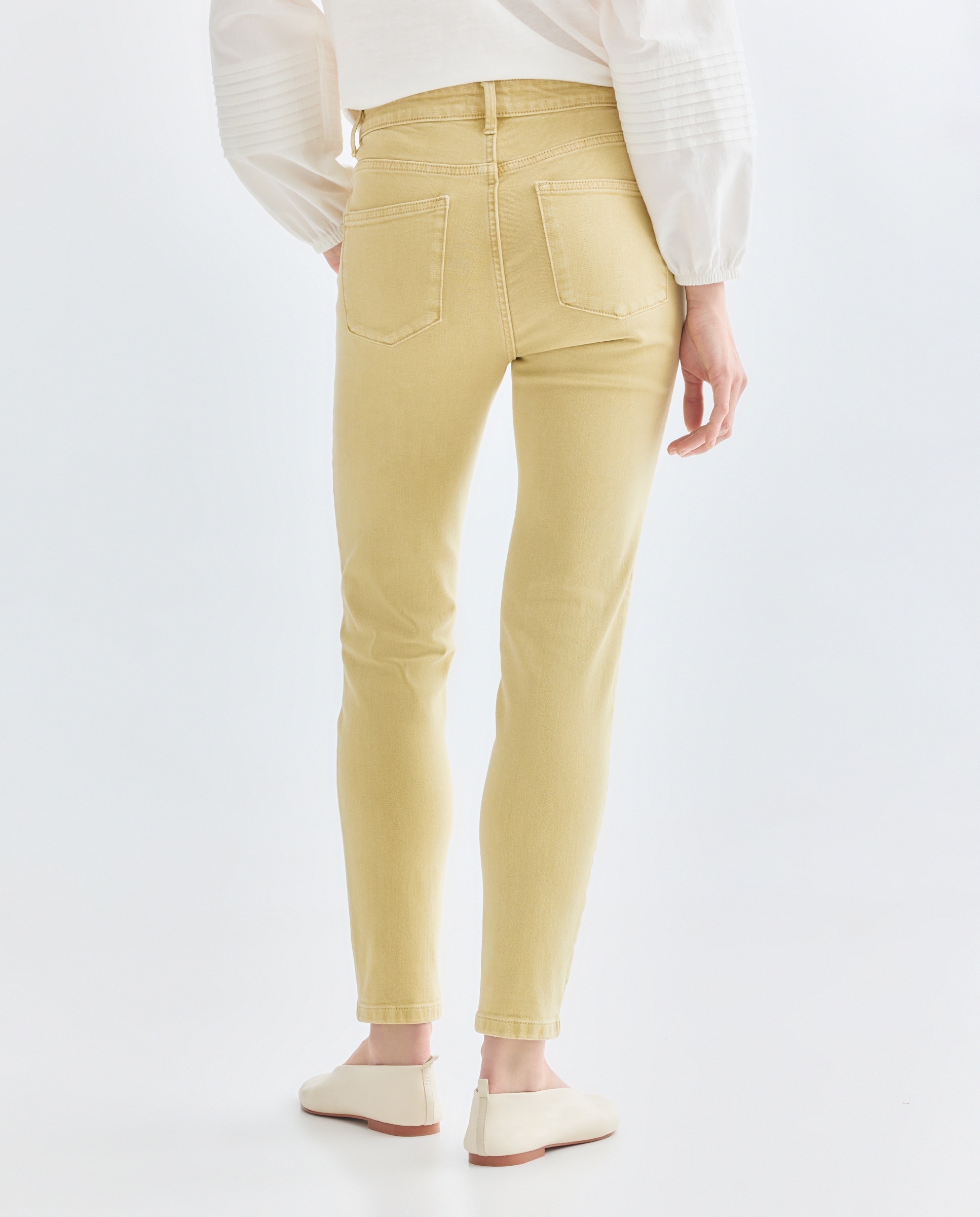 Pantalón de mujer skinny Verde claro-3