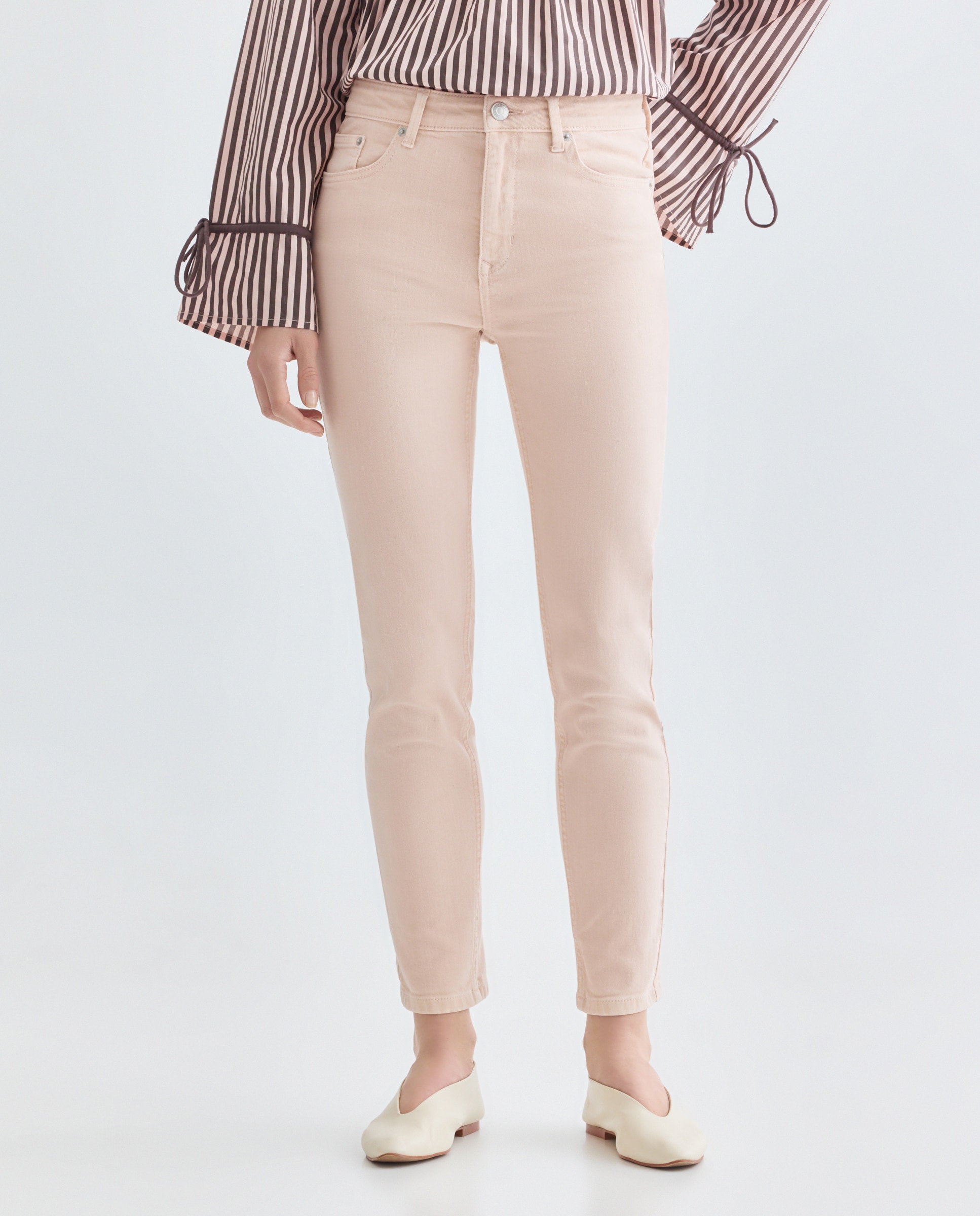 Pantalón de mujer skinny Rosa palo-2