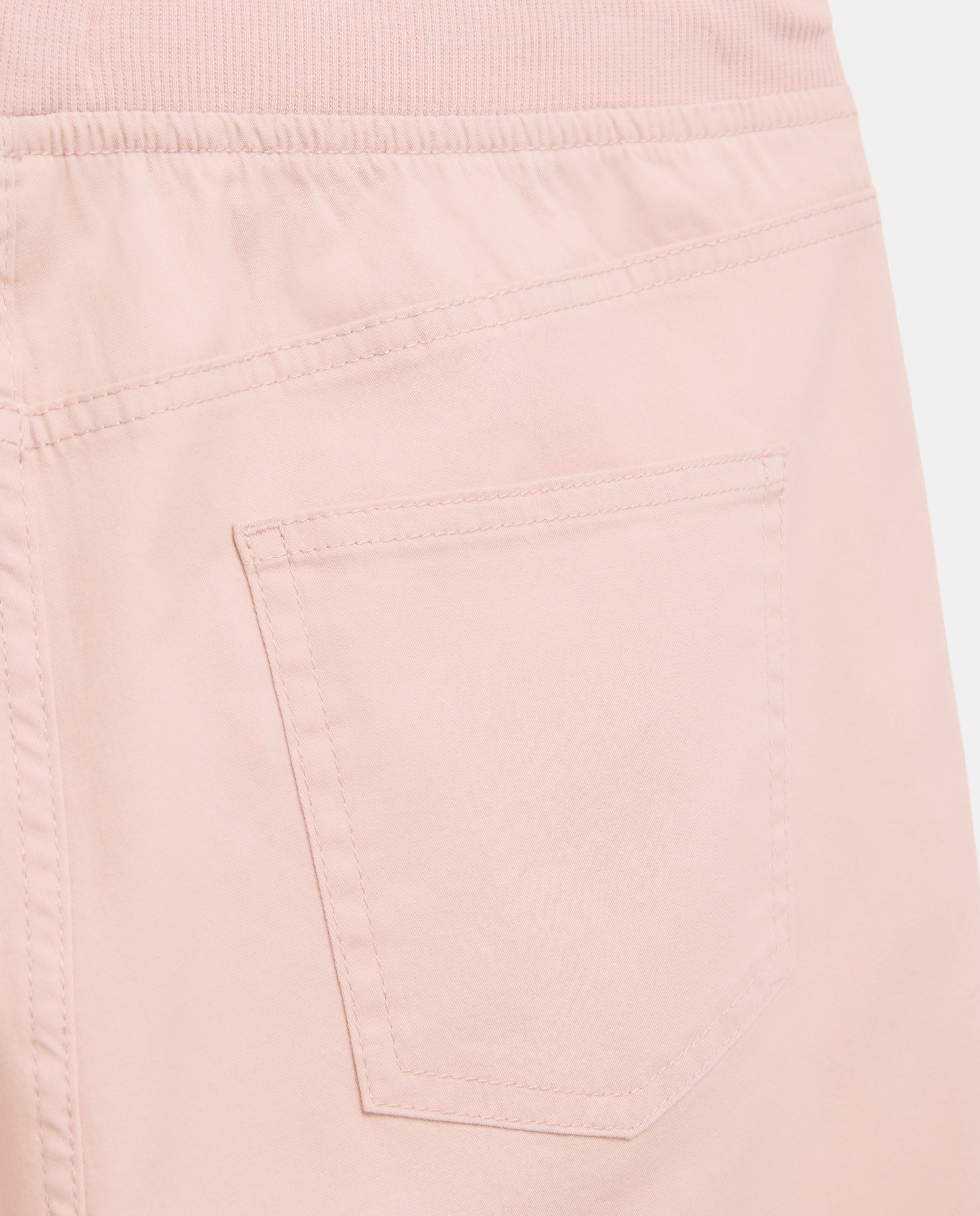 Pantalón largo con goma elástica de mujer 220 Rosa palo-5
