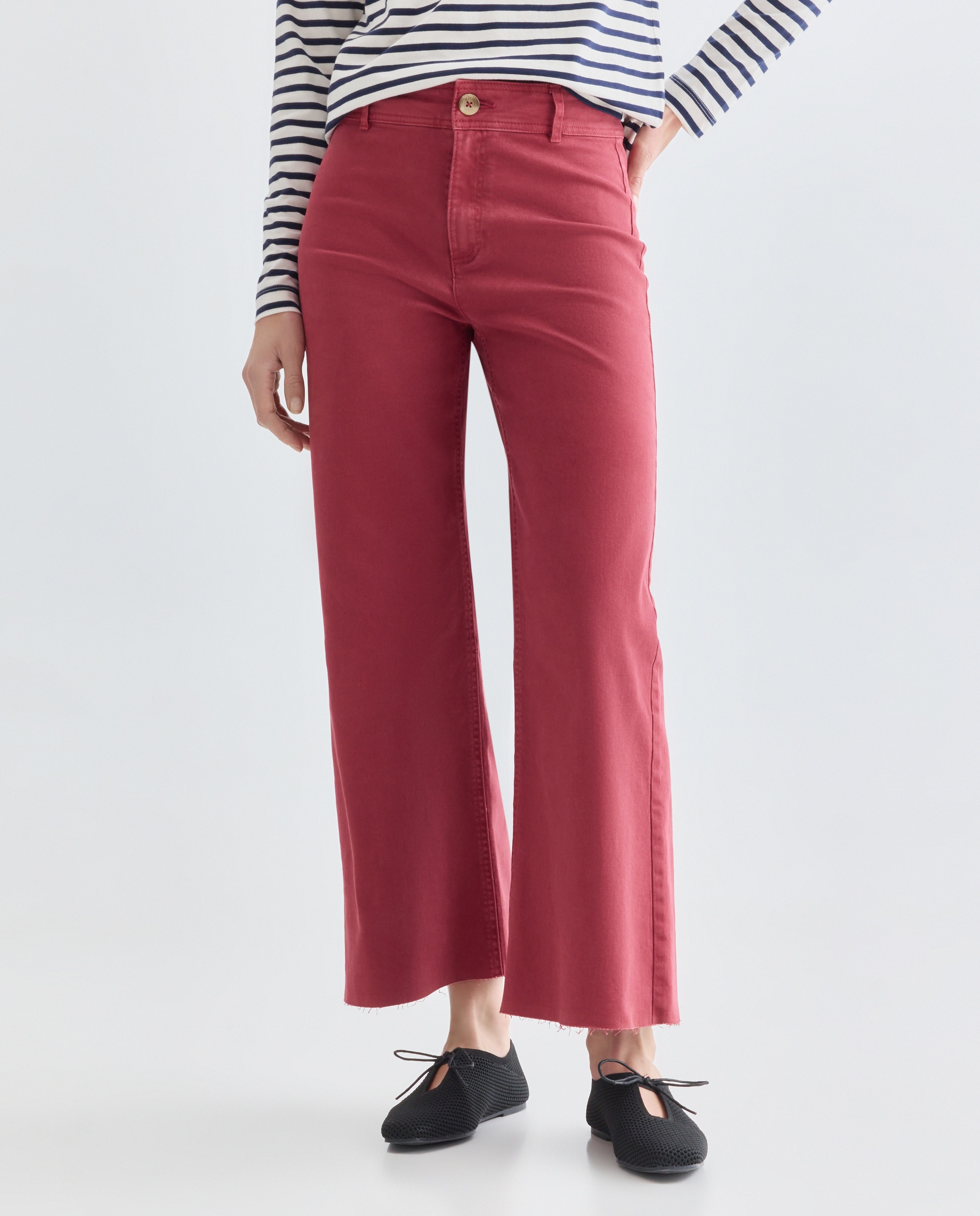 Pantalón de mujer culotte Rojo-2