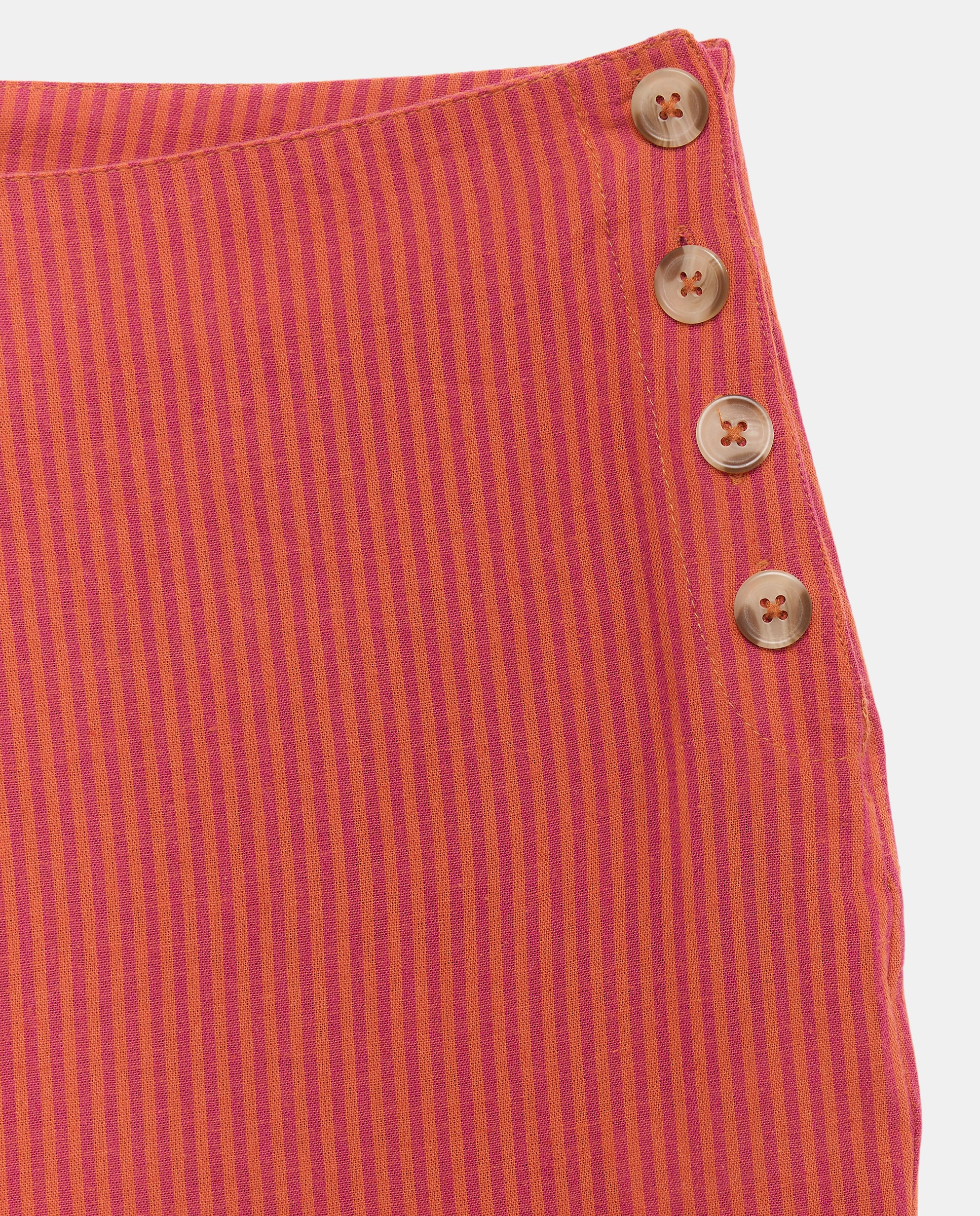 Pantalón de mujer de rayas total look Rosa-2
