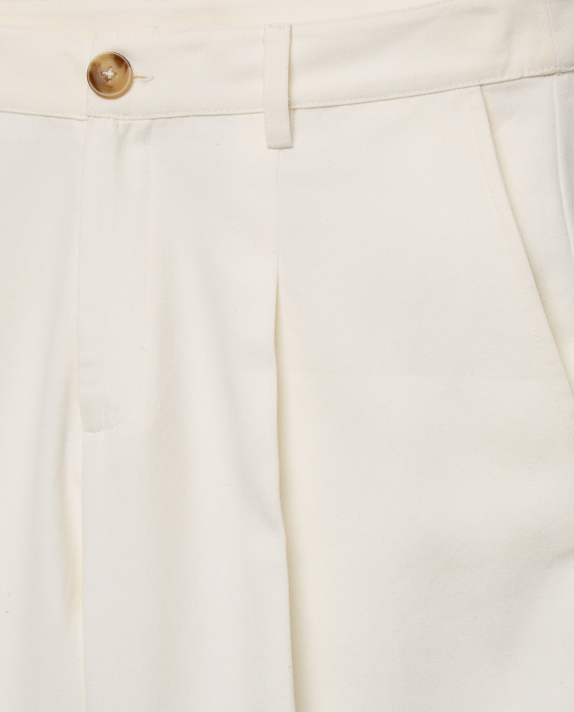Pantalón de mujer pinzas 120 Crudo-5