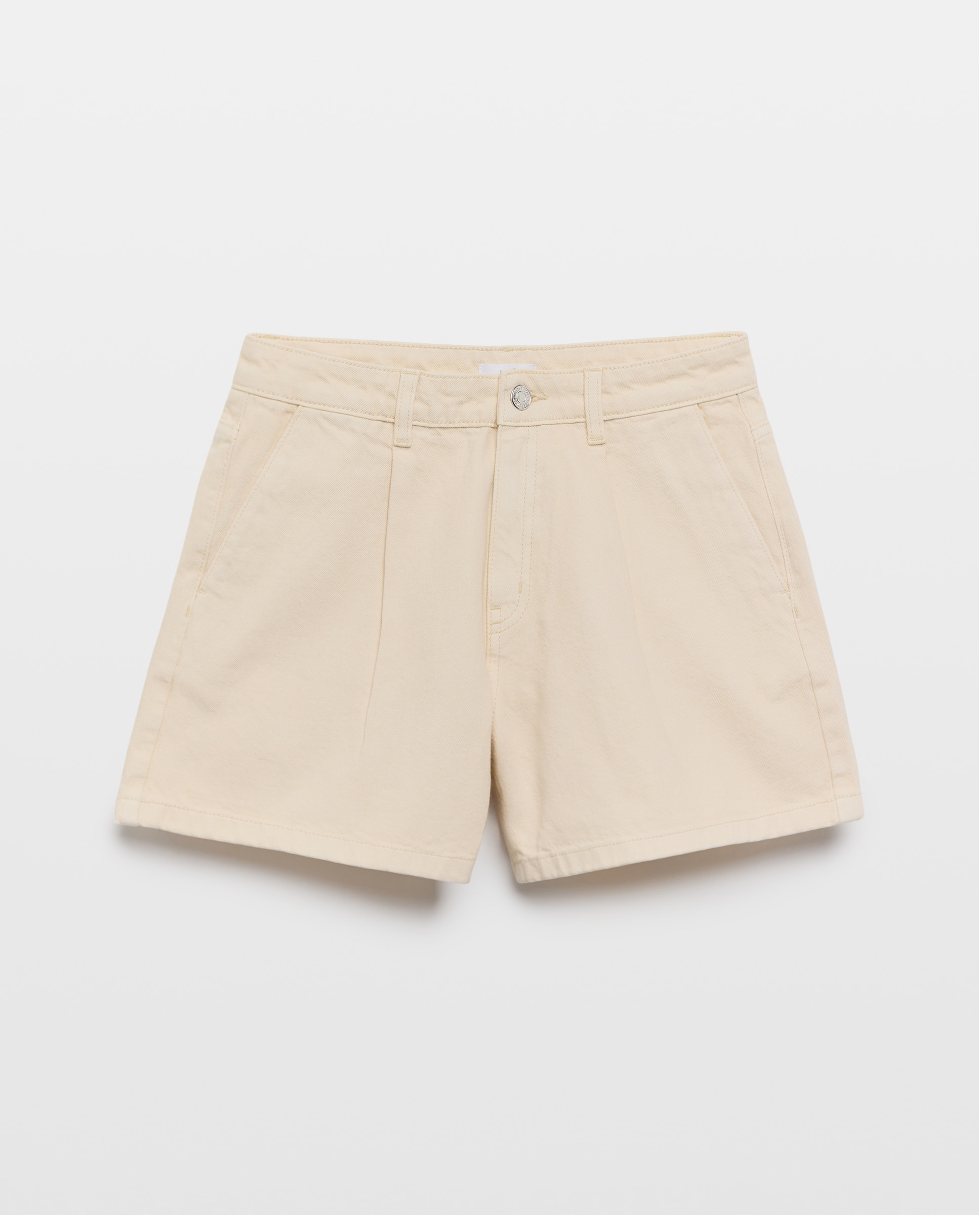Short de mujer con pinzas 390 Oro-4