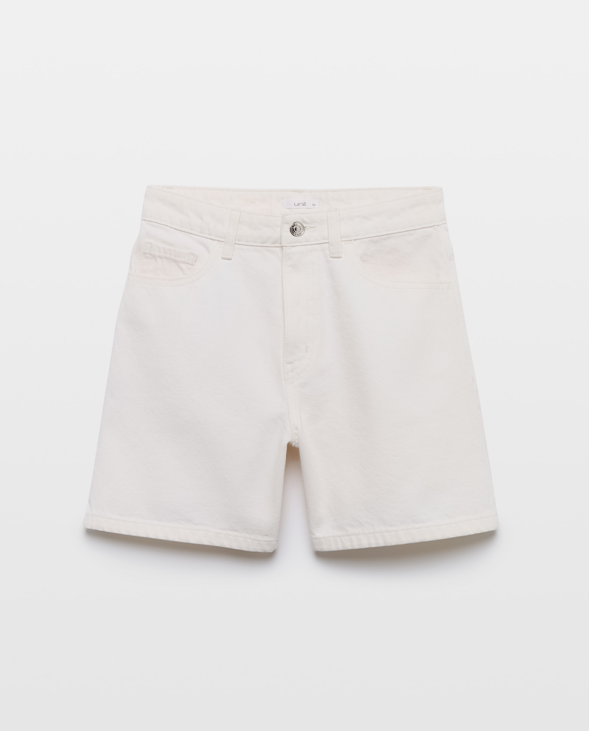 Short de mujer denim mom fit 120 Crudo-4
