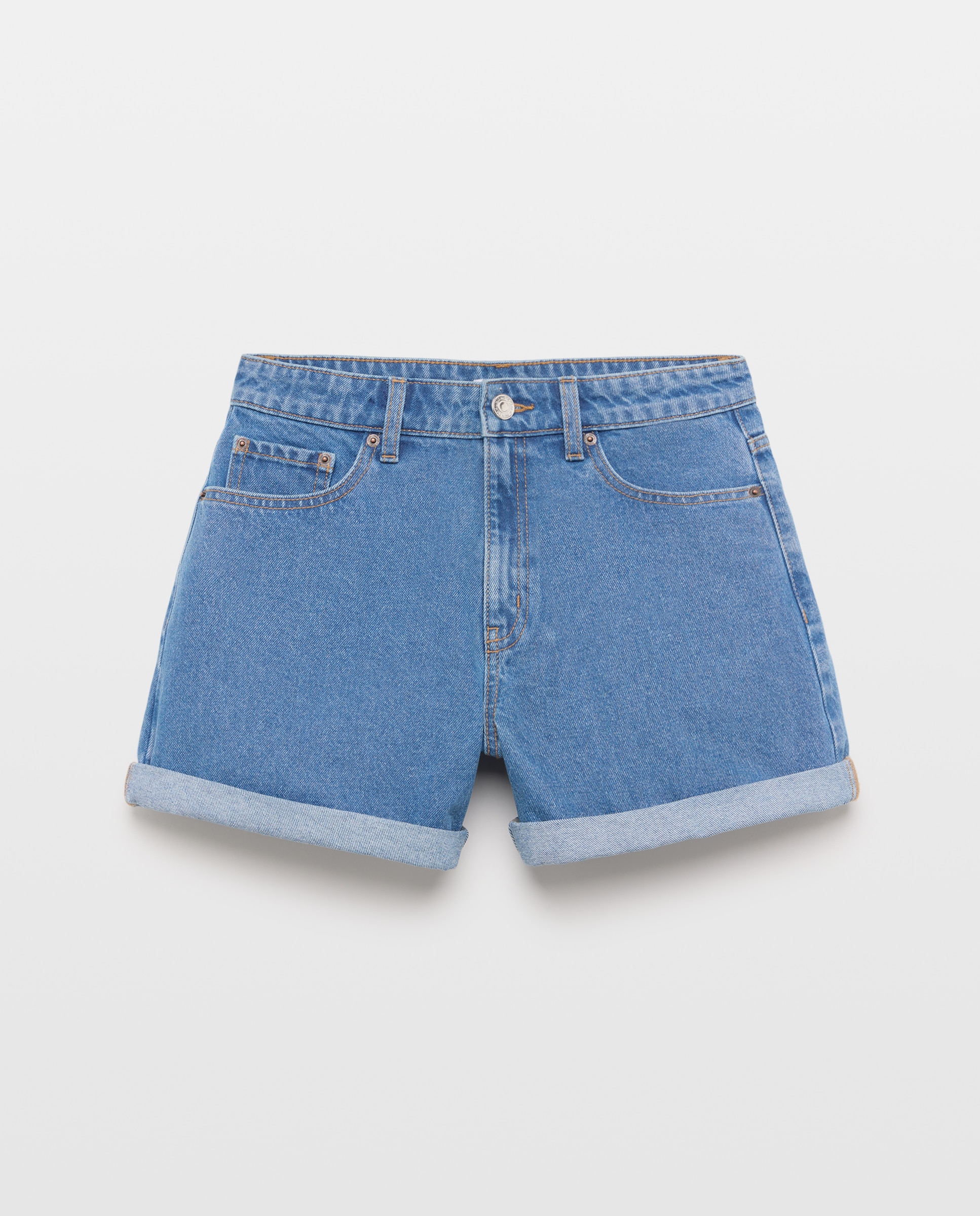 Short de mujer denim Azul pálido-4