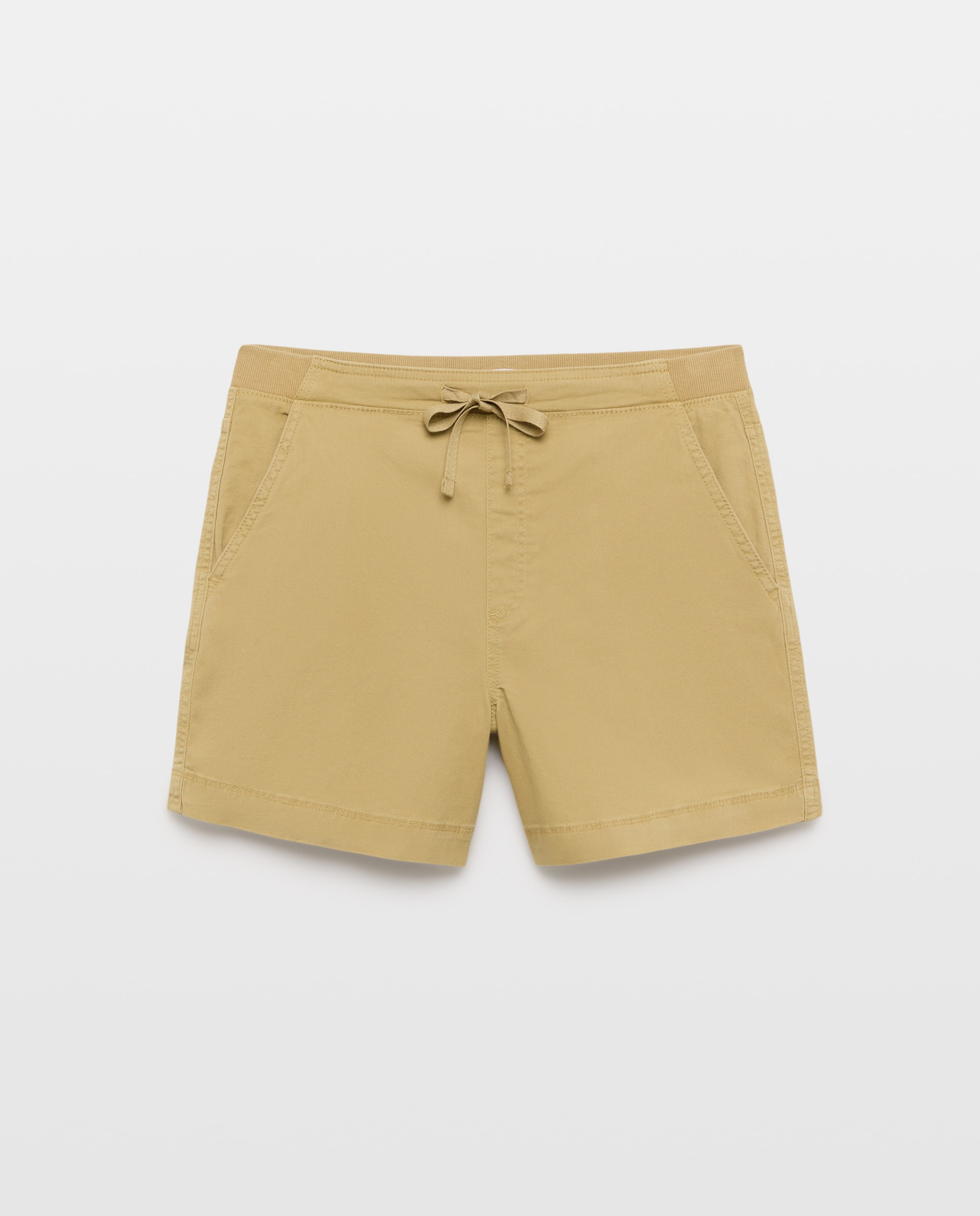 Short de mujer corto con goma elástica 520 Kaki-4