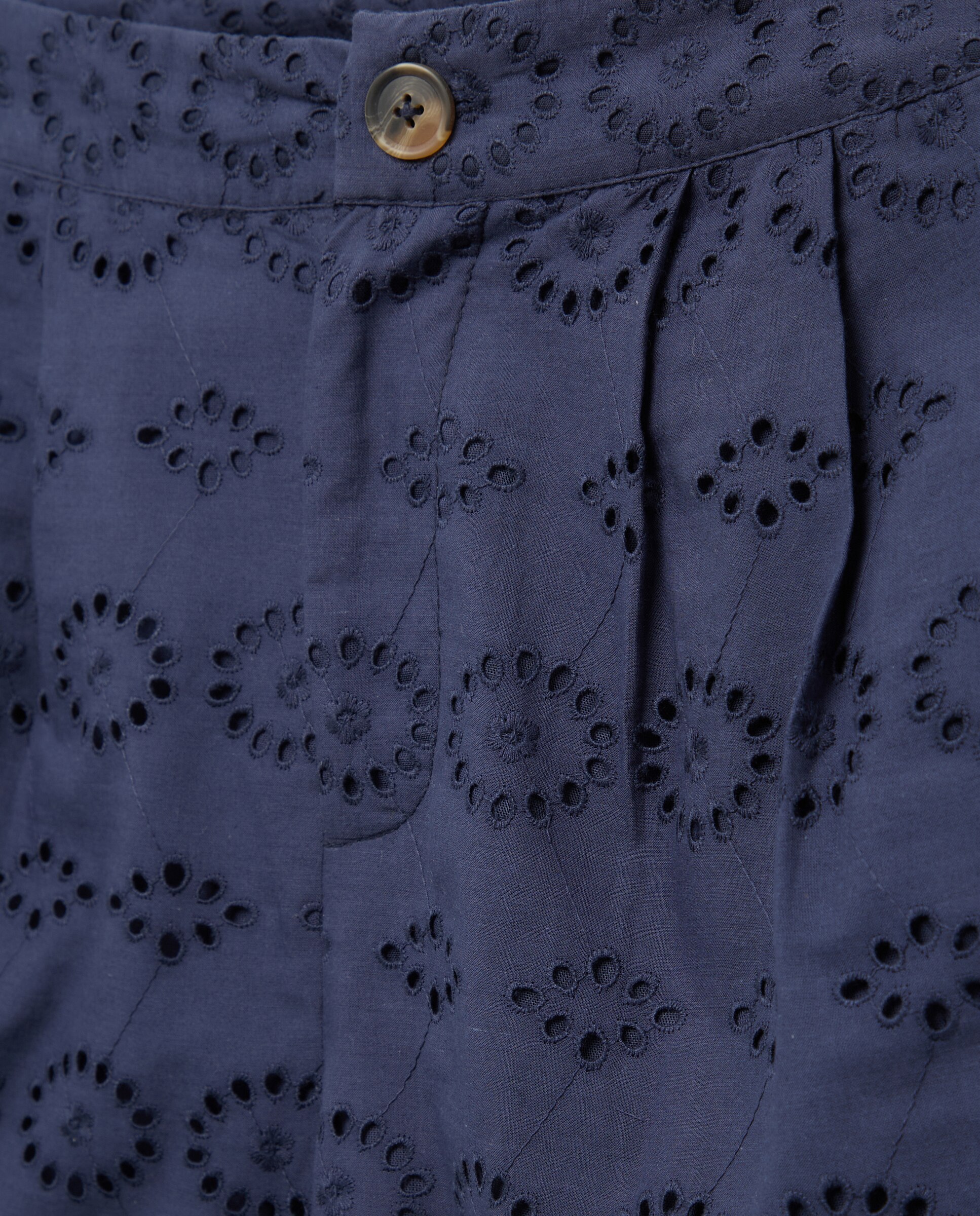 Short de mujer bordado total look Azul marino-5