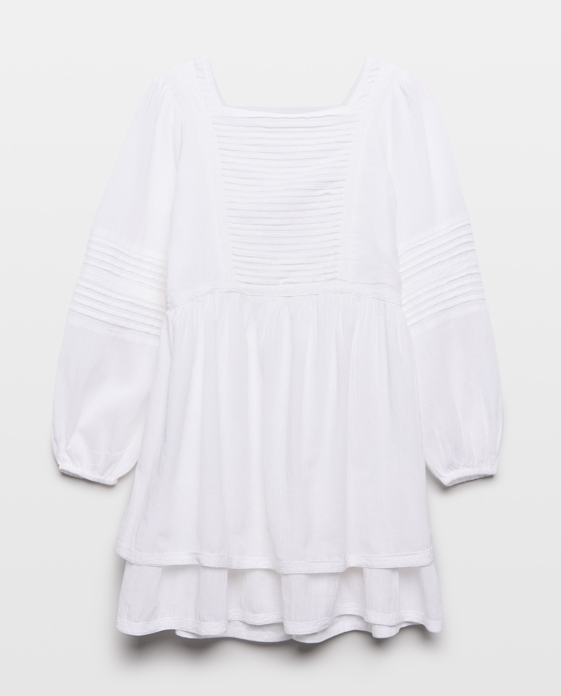 Vestido de mujer romántico corto 120 Crudo-4