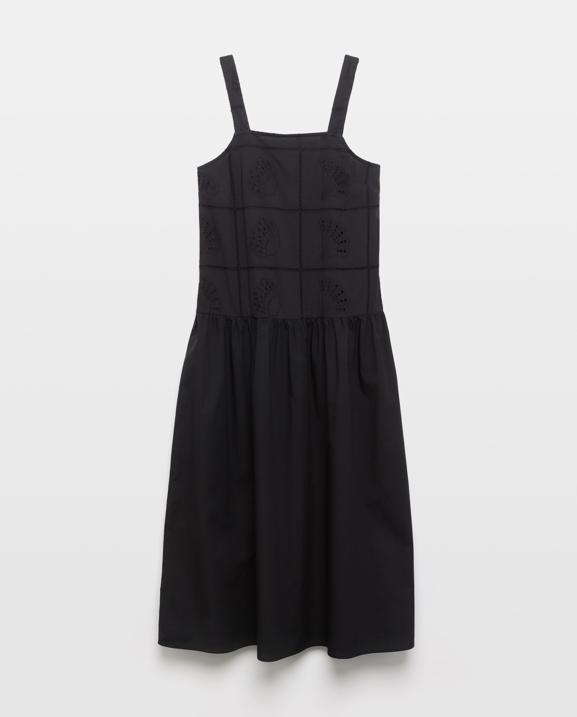 Vestido de mujer bordado Negro-4