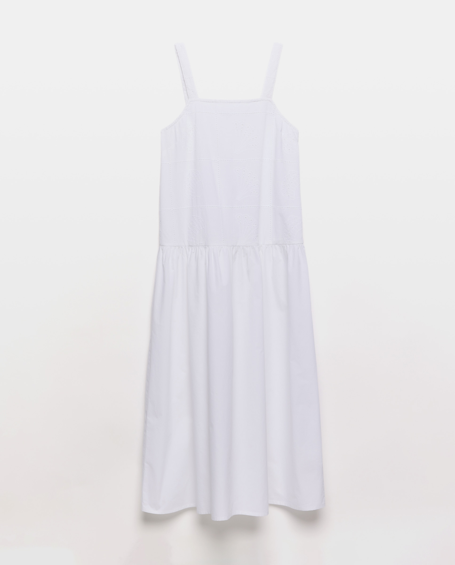 Vestido de mujer bordado Blanco-4