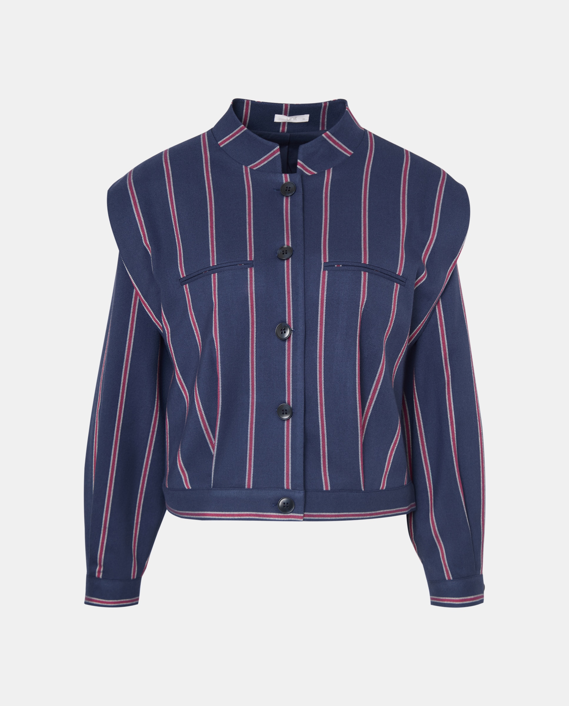 Chaqueta de mujer bomber total look Azul-4