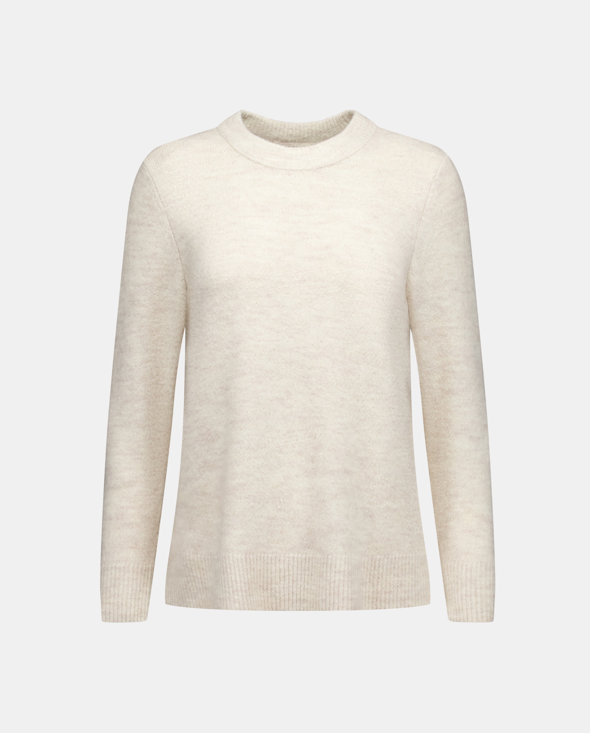 Jersey de mujer básico cuello caja 120 Crudo-4