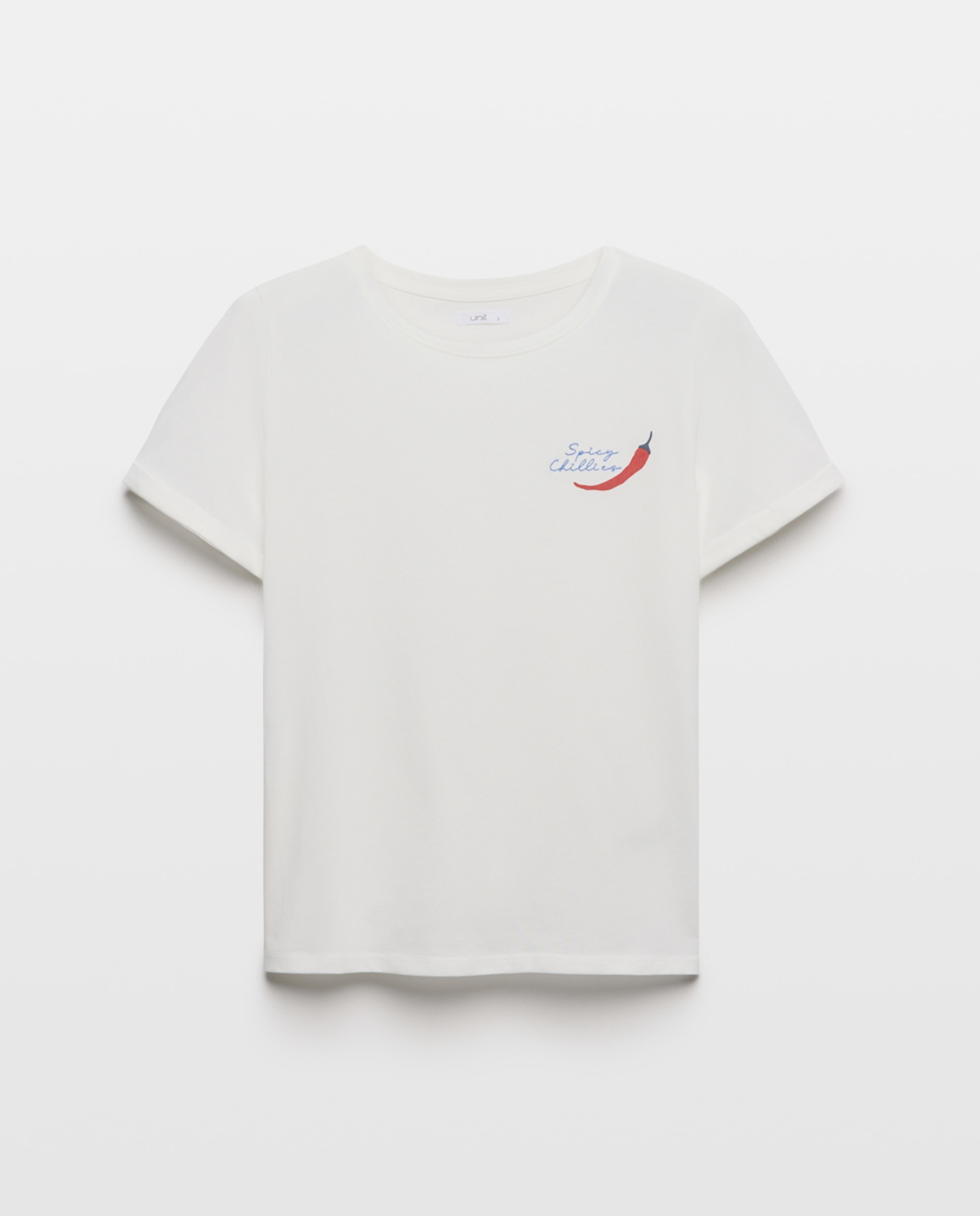 Camiseta de mujer cuello caja detalles bordados Rosa-4