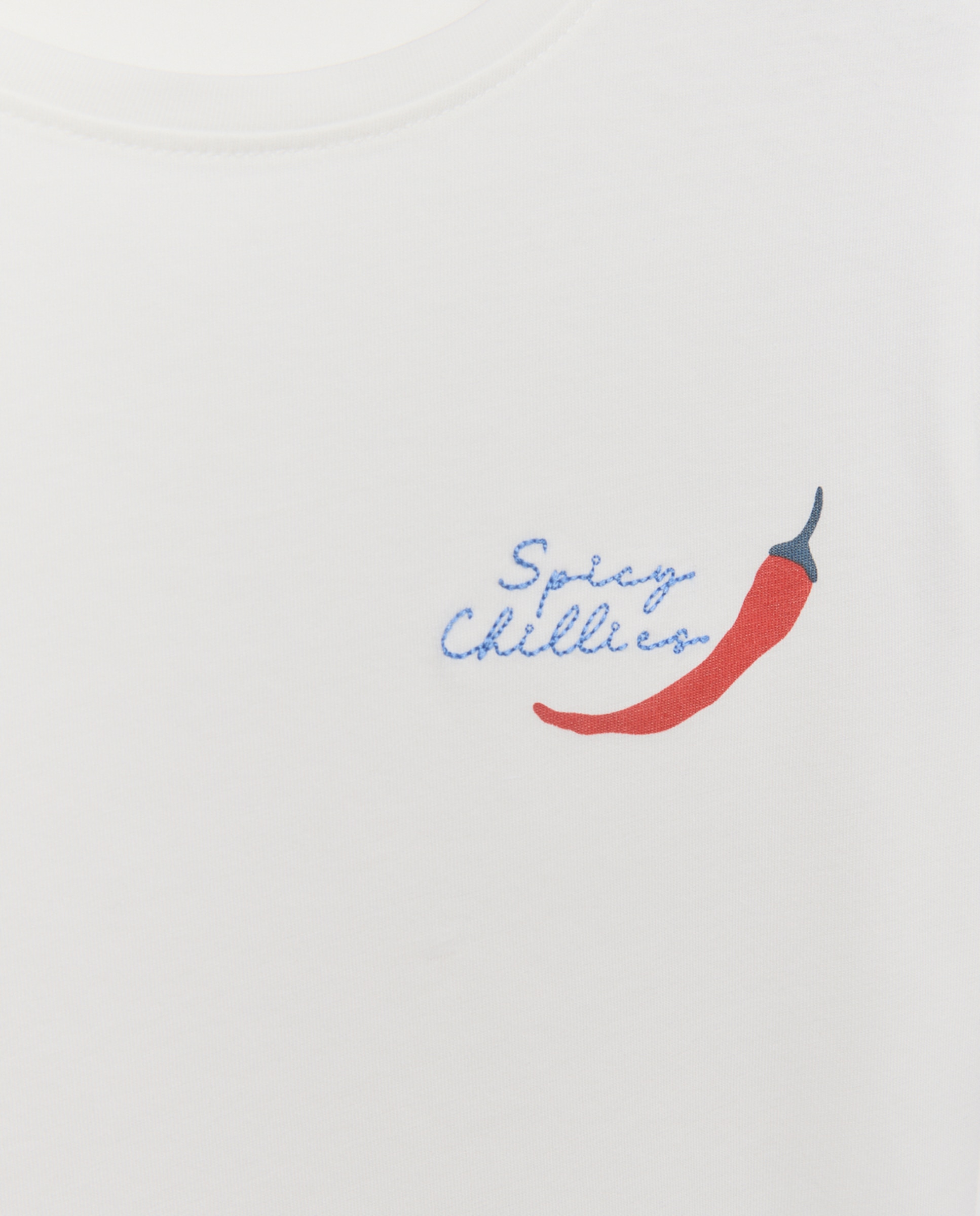 Camiseta de mujer cuello caja detalles bordados Rosa-5