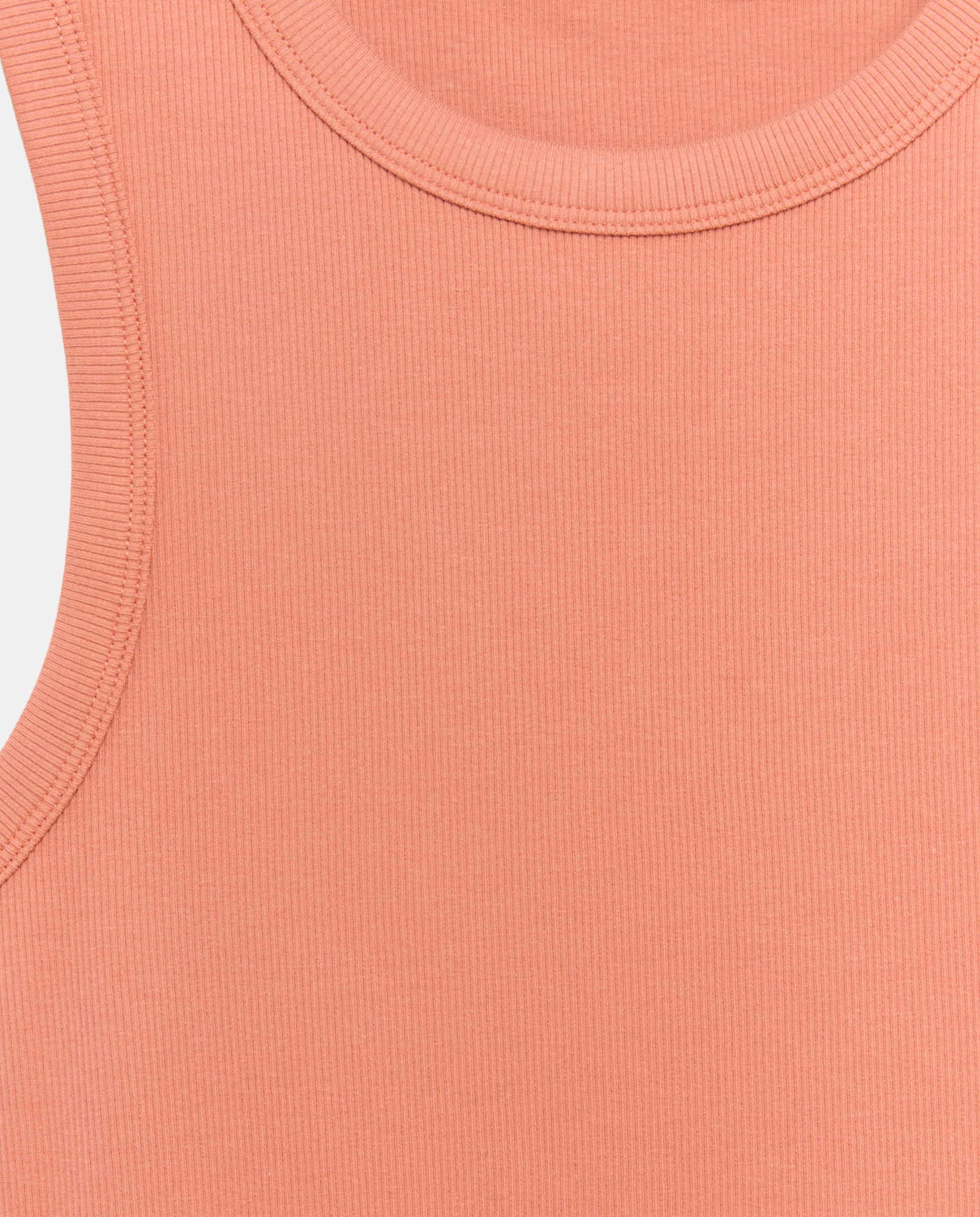 Camiseta halter de mujer de tirantes y canalé 660 Naranja-5