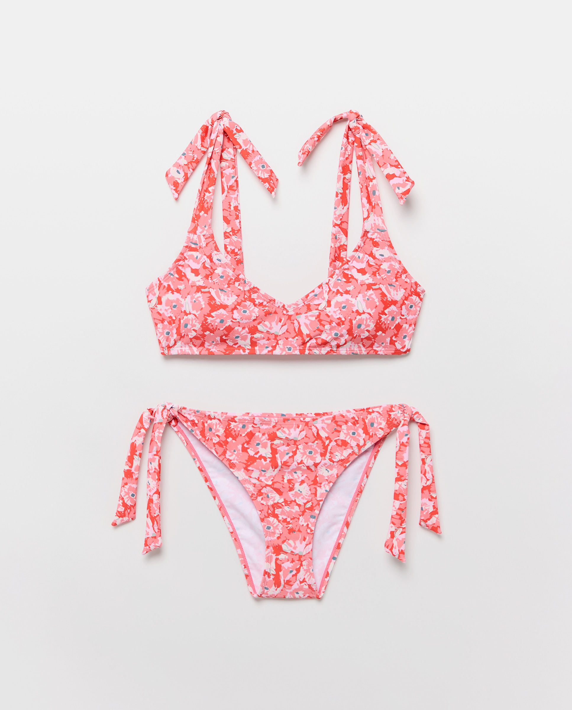 Bikini mujer escote pico tirante ancho 240 Fucsia-3