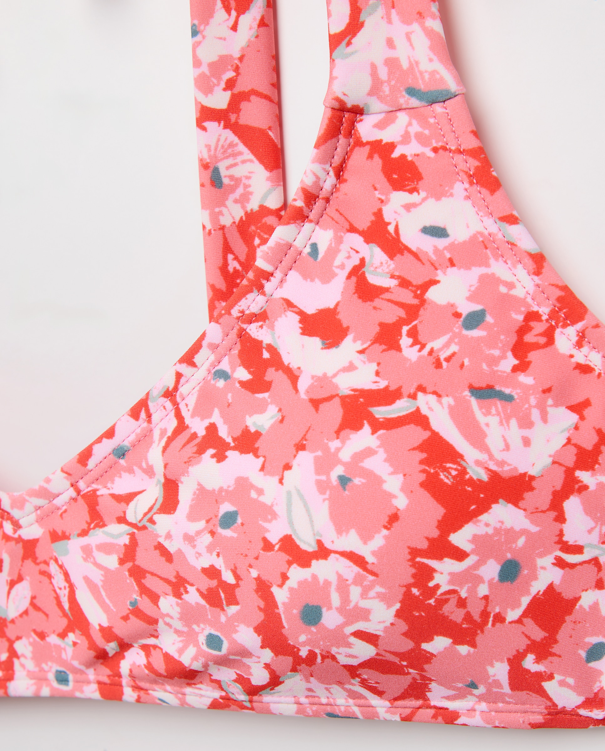 Bikini mujer escote pico tirante ancho 240 Fucsia-4