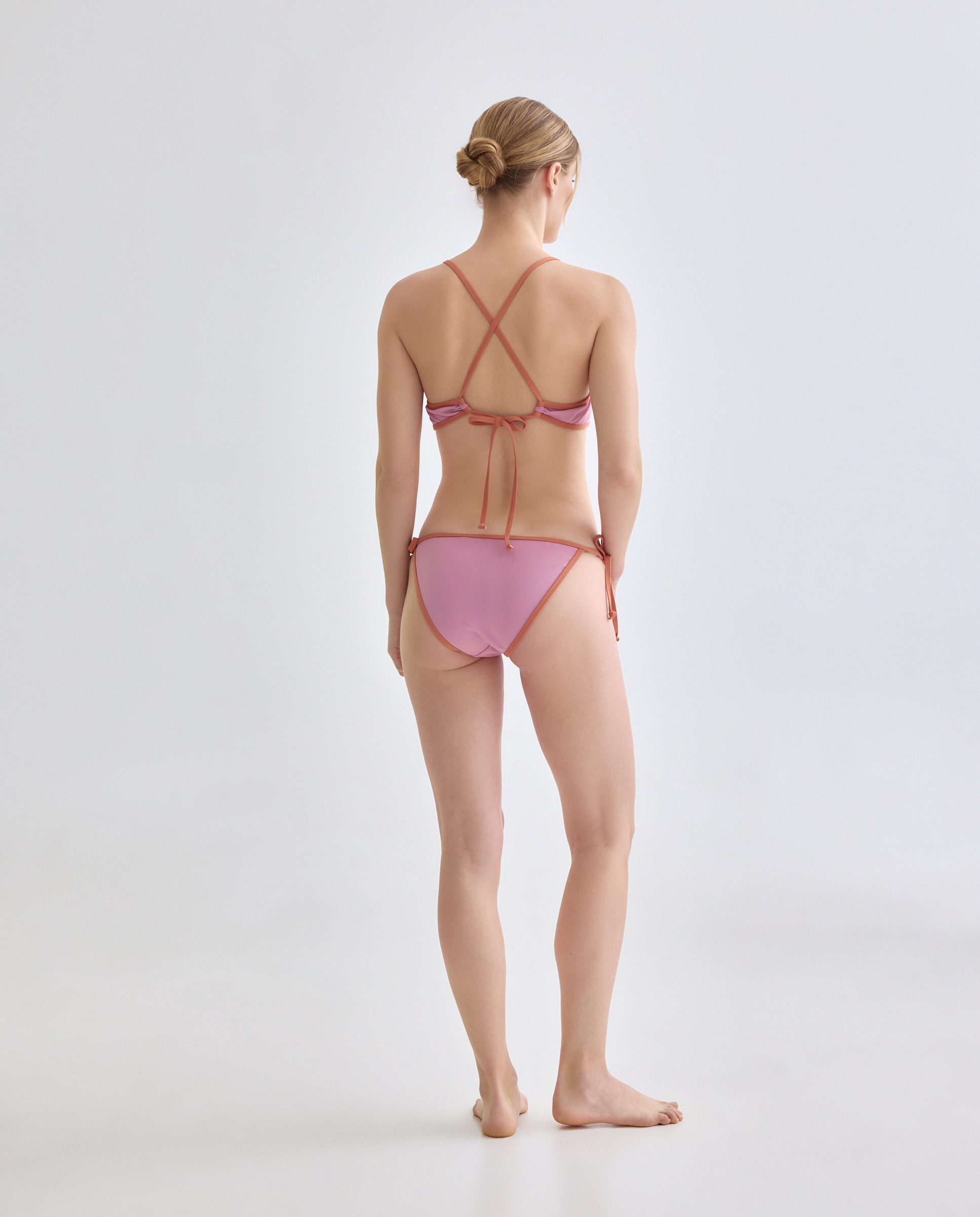 Bikini mujer tirante fino 200 Rosa-2