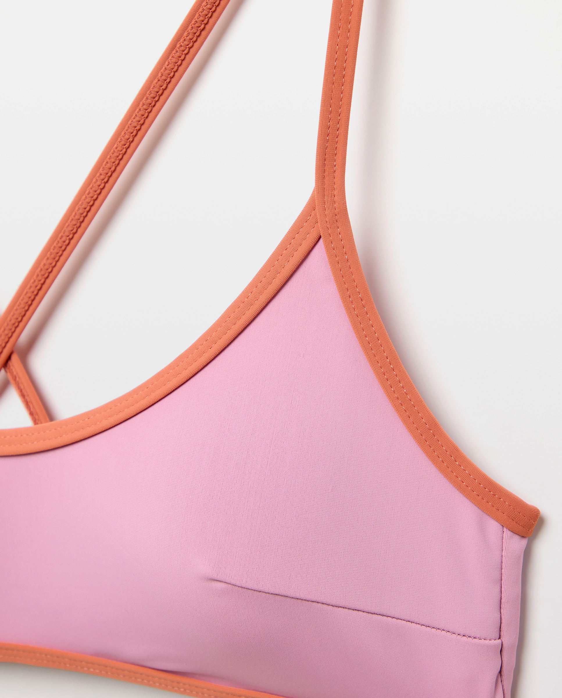Bikini mujer tirante fino 200 Rosa-4