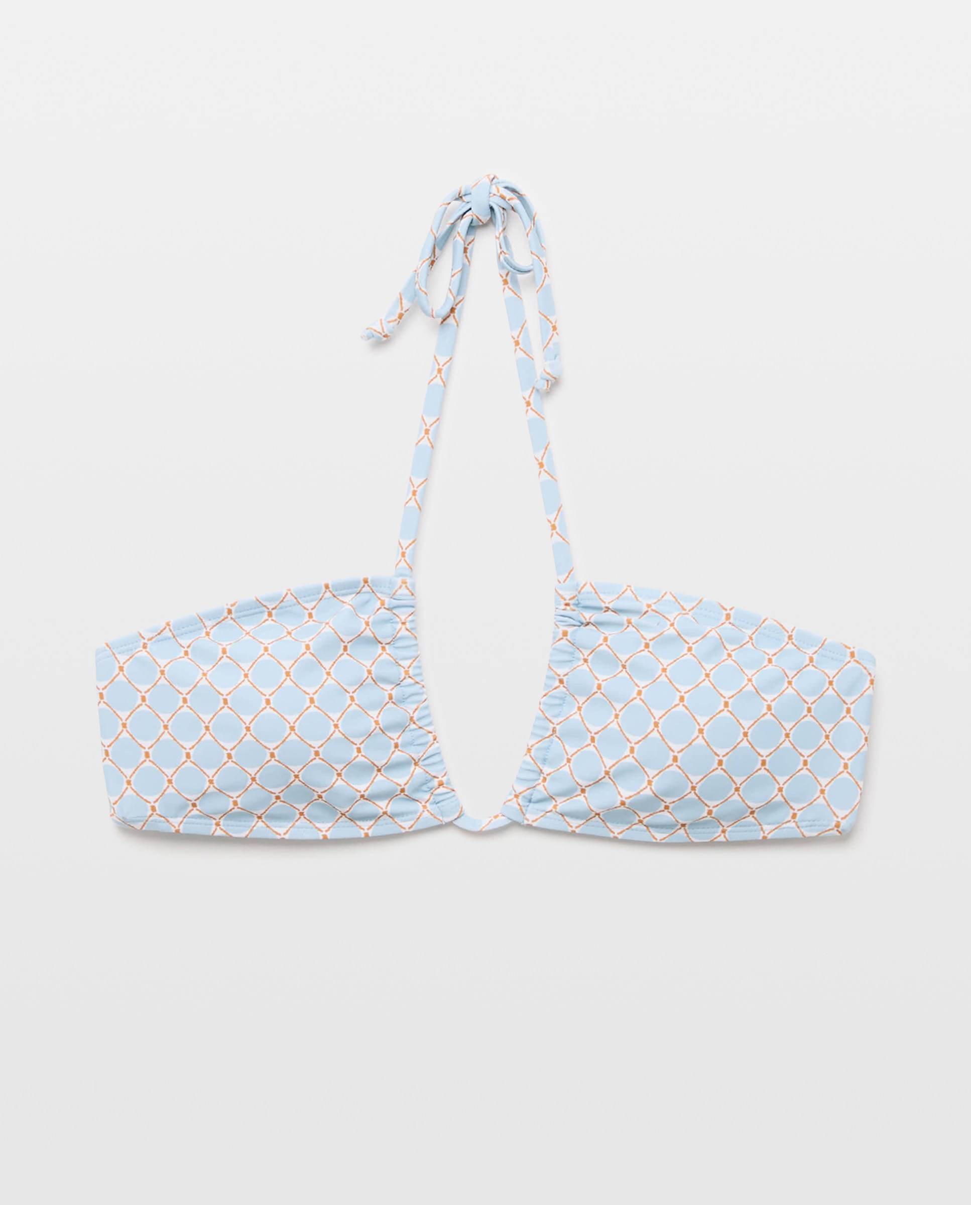 Top de baño mujer bandeau 450 Turquesa-4
