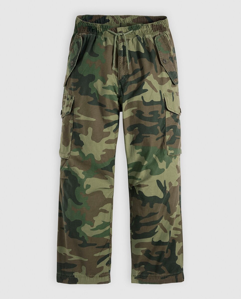 Calças Baggy Field Cargo™ Verde-militar-5