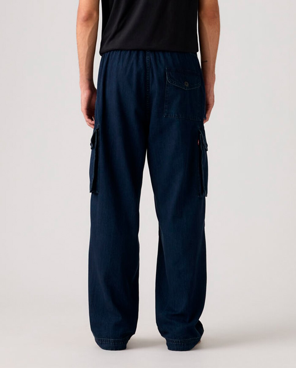 Calças Baggy Field Cargo™ Azul-marinho-3