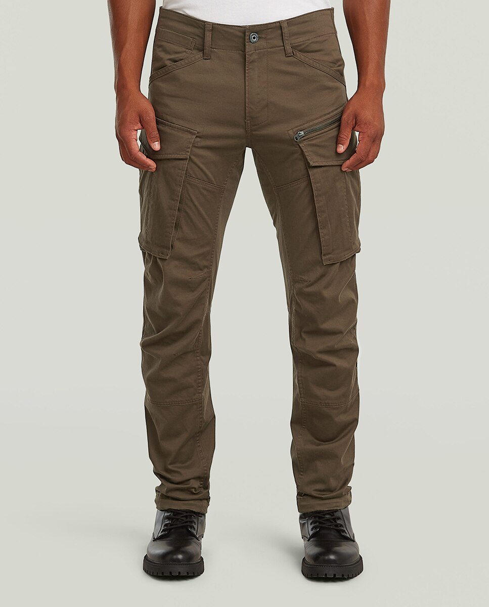 Calças sportswear de homem G-Star Raw verdes Castanho-2