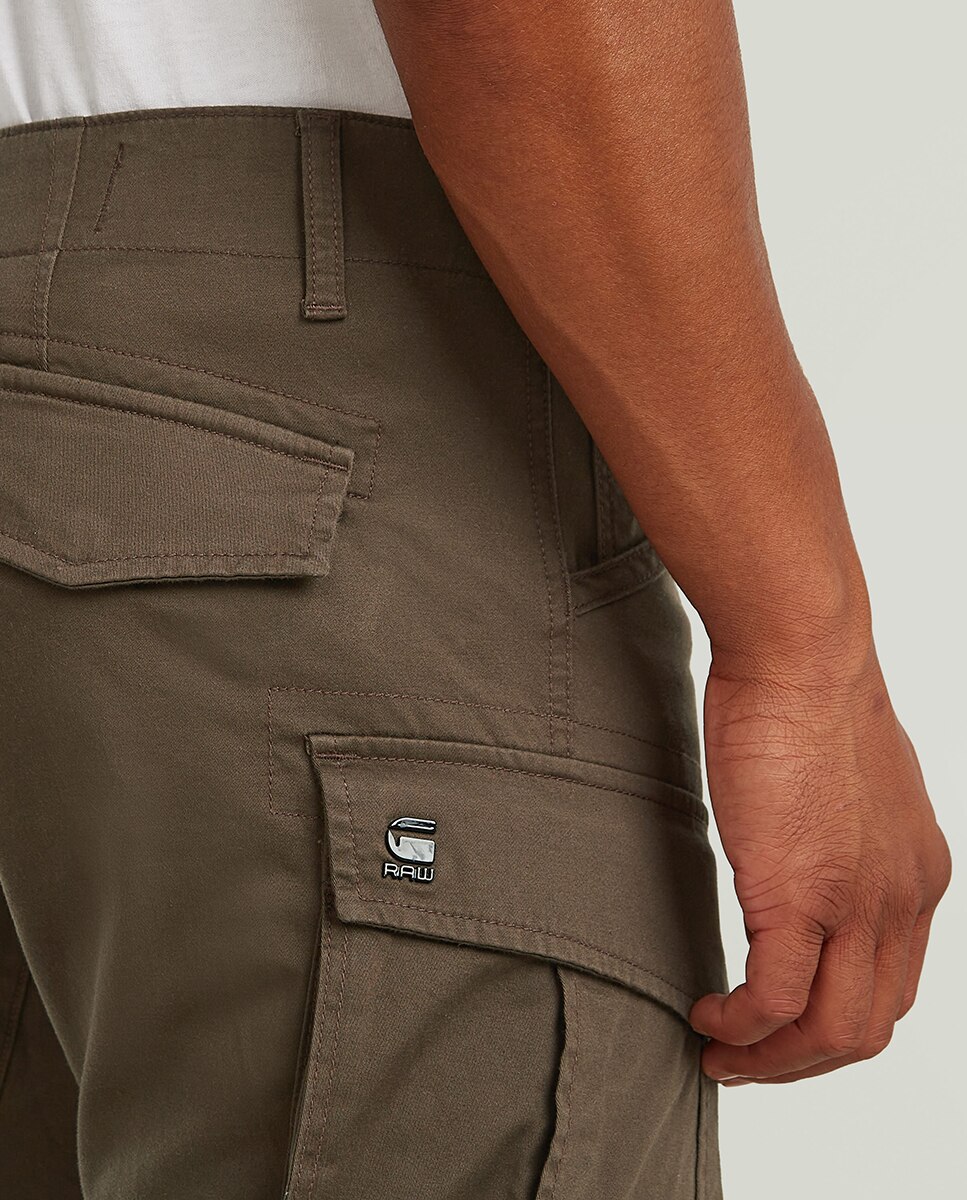 Calças sportswear de homem G-Star Raw verdes Castanho-4