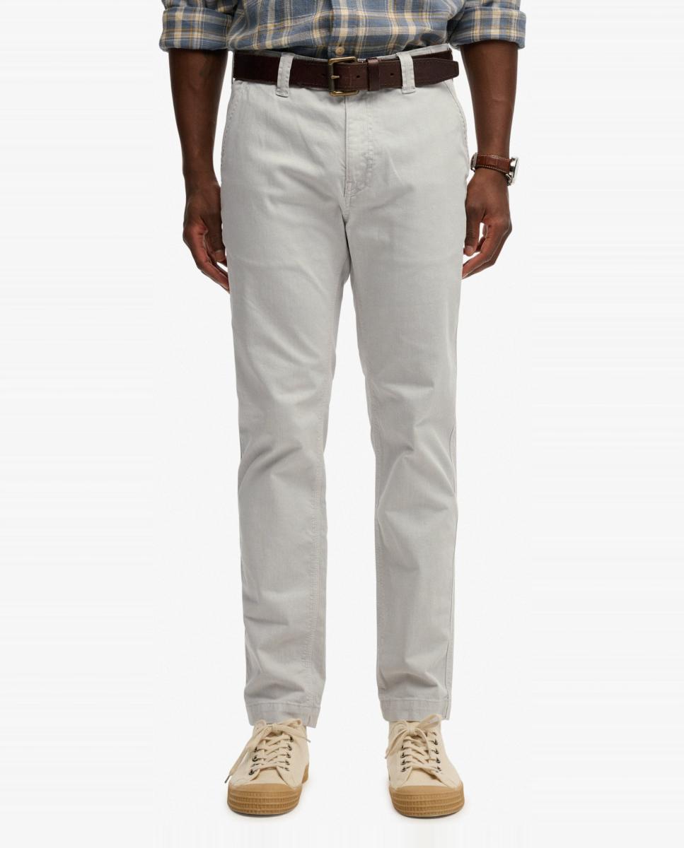 Calças Chino Utility Cinzento-claro-2