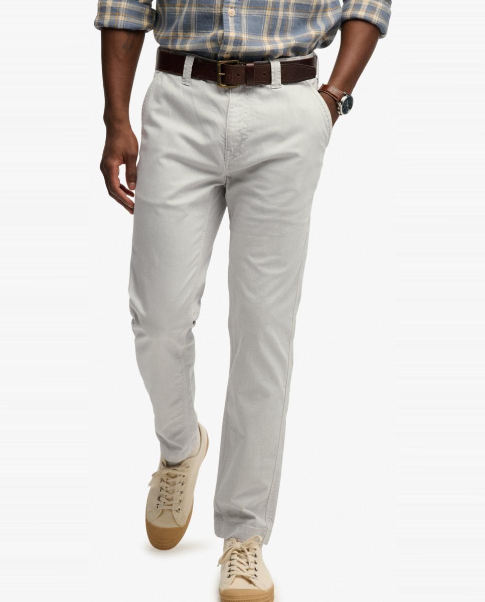 Calças Chino Utility Cinzento-claro-4