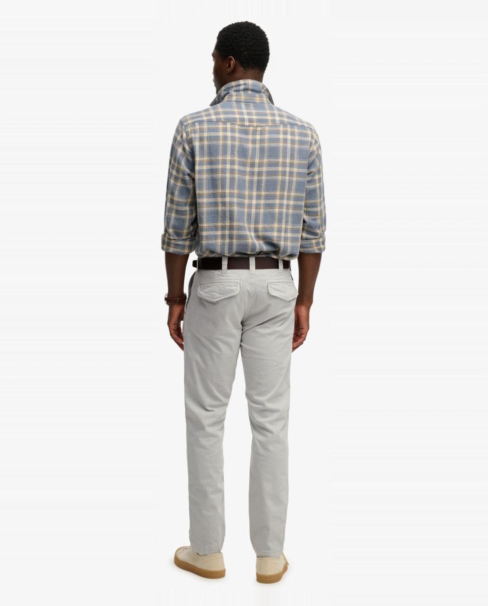 Calças Chino Utility Cinzento-claro-5