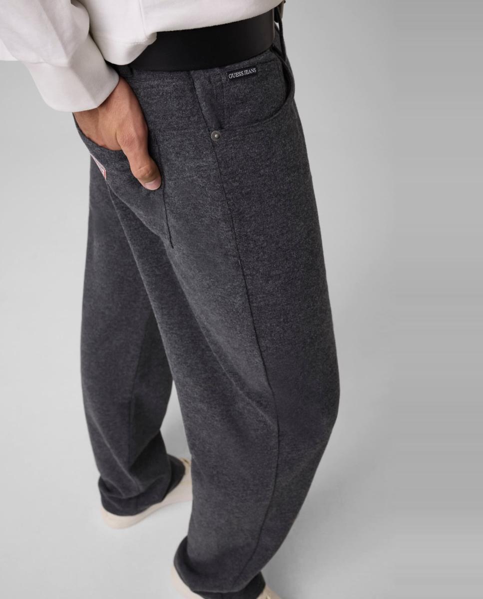 Pantalón G16 Interlock de hombre - Guess Jeans - Negro Negro-4