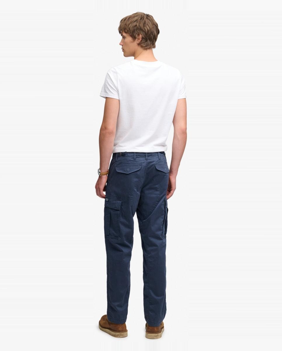 Pantalón cargo regular tapered de hombre - Superdry - Azul marino Azul marino-4
