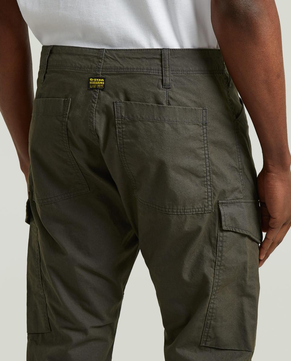 Pantalón de hombre estilo cargo y corte regular - G-Star - Gris Gris-4