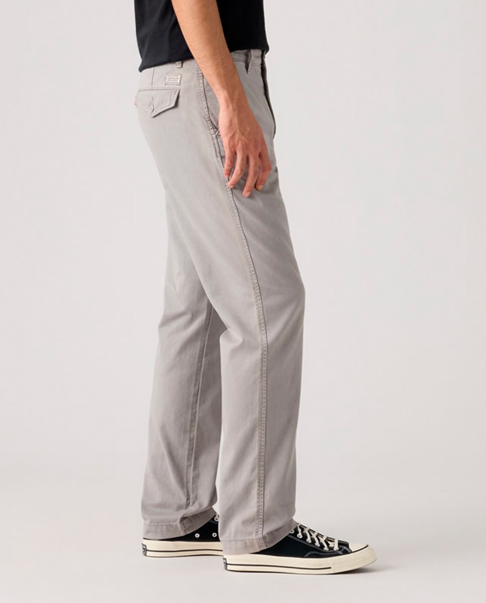 Calças Chino XX Authentic Relaxed™ de Algodão para Homem Salmão-4