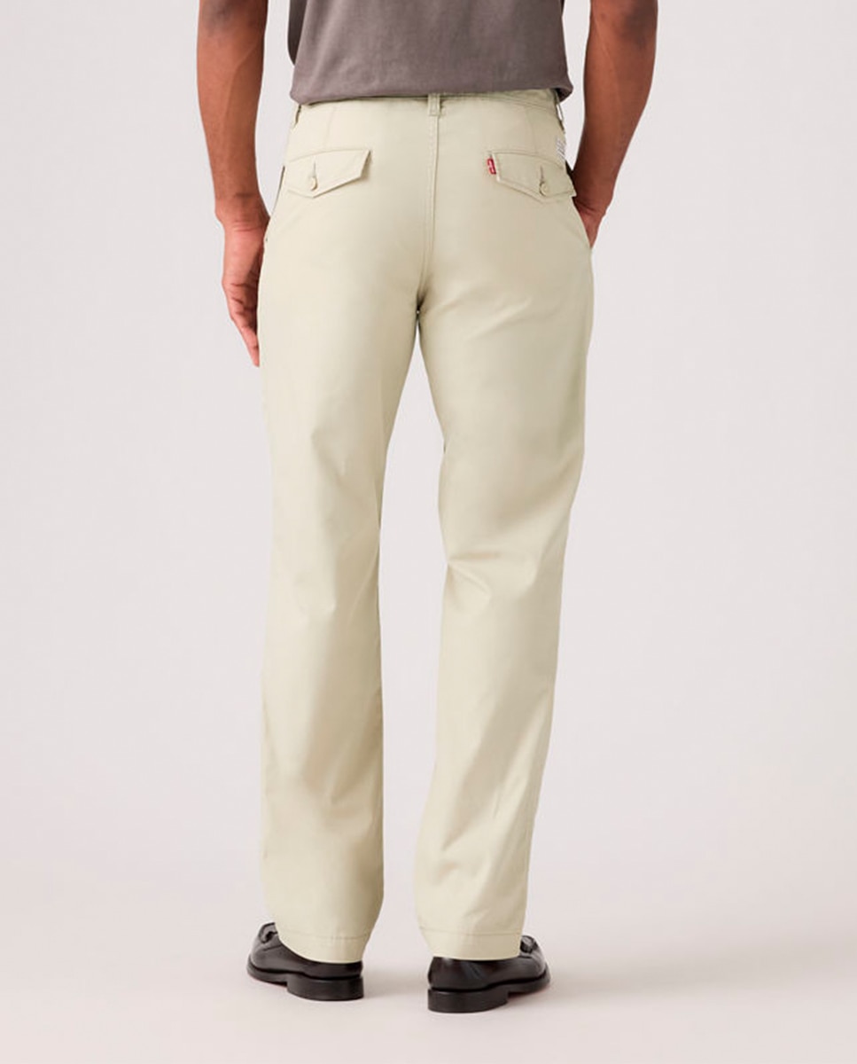 Calças Chino XX Authentic Relaxed™ de Algodão para Homem Bege-3
