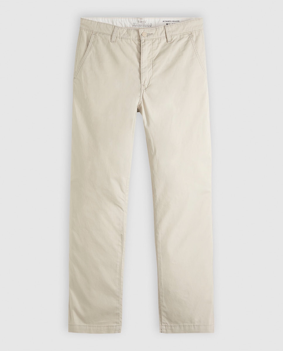 Calças Chino XX Authentic Relaxed™ de Algodão para Homem Bege-5